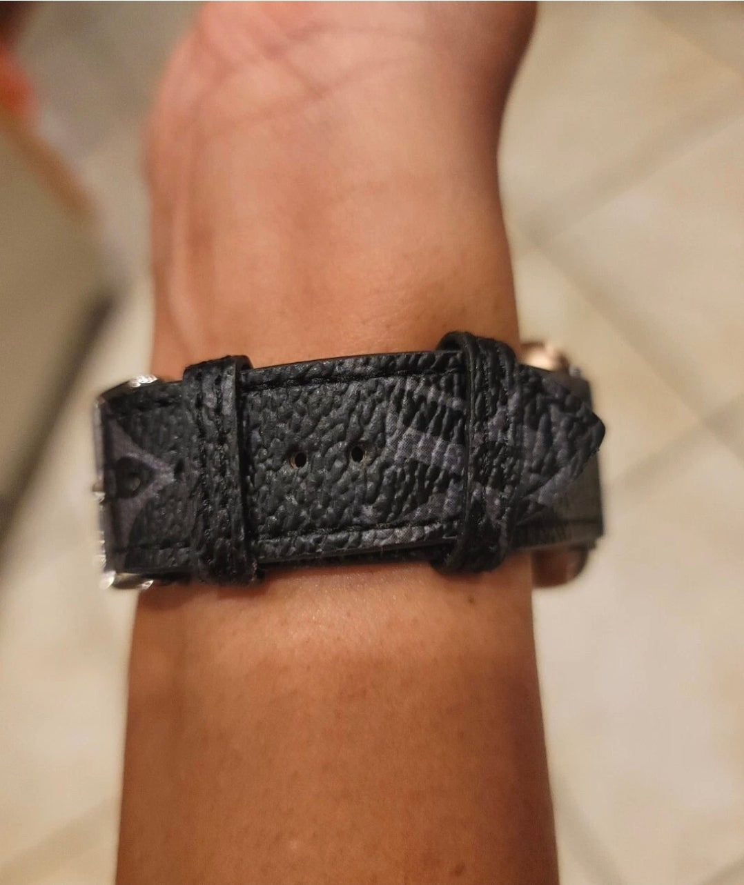 LV Inspired Apple Watch Band