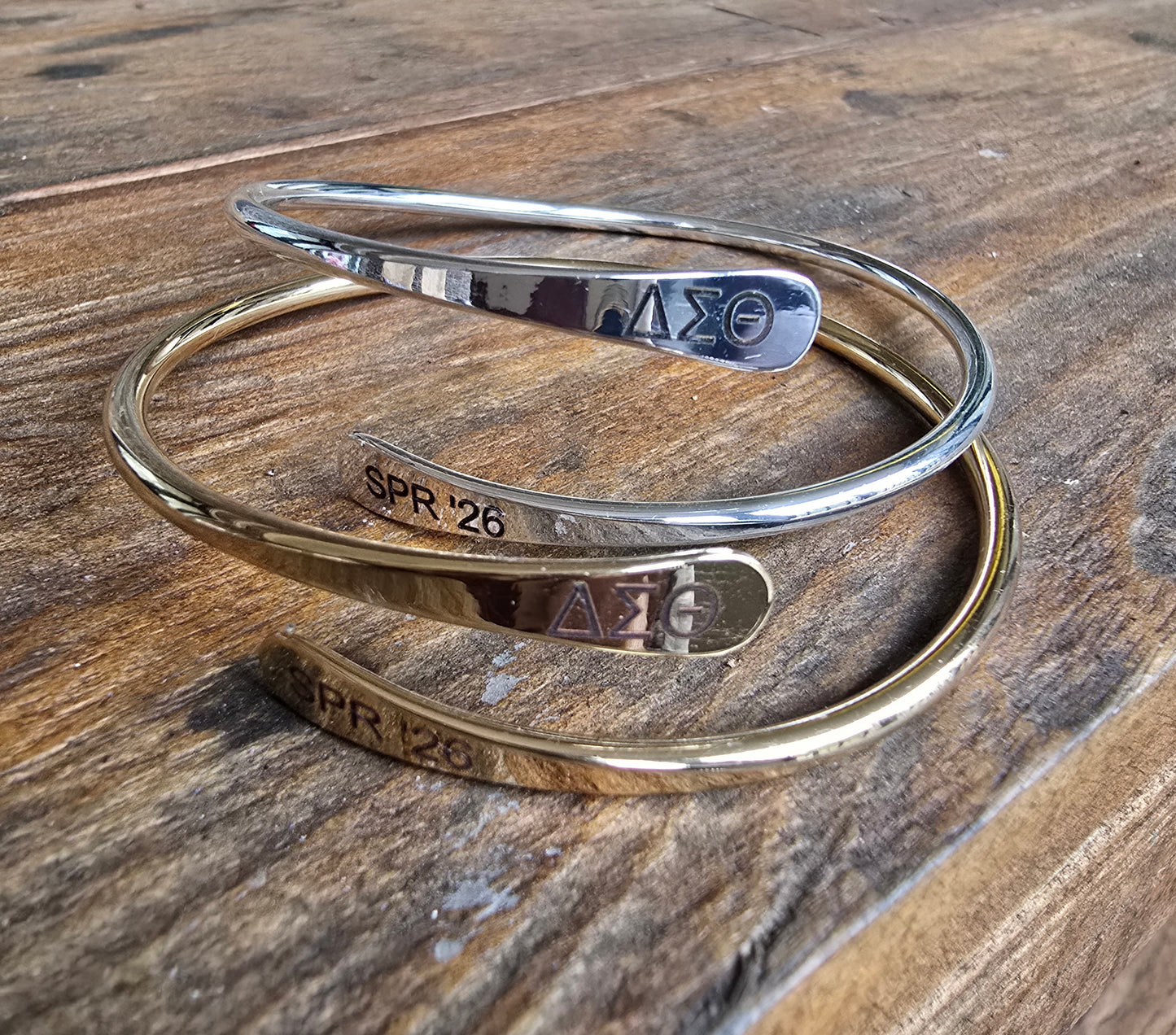 Delta Spring 2026 Adjustable Cuff Bracelet - HBCU Bracelet Delta Sigma Theta Bracelet - DST - Spring 2026 - Sorority Jewelry