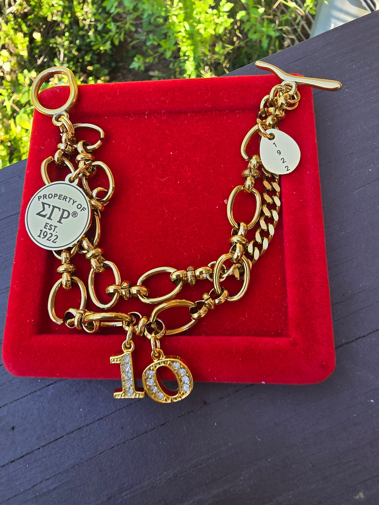 Property of Sigma Gamma Rho Tiffany Inspired Bracelet - SGR Bracelet - Sorority Bracelet - 1922 Bracelet - SGRho Bracelet - SGR Jewelry