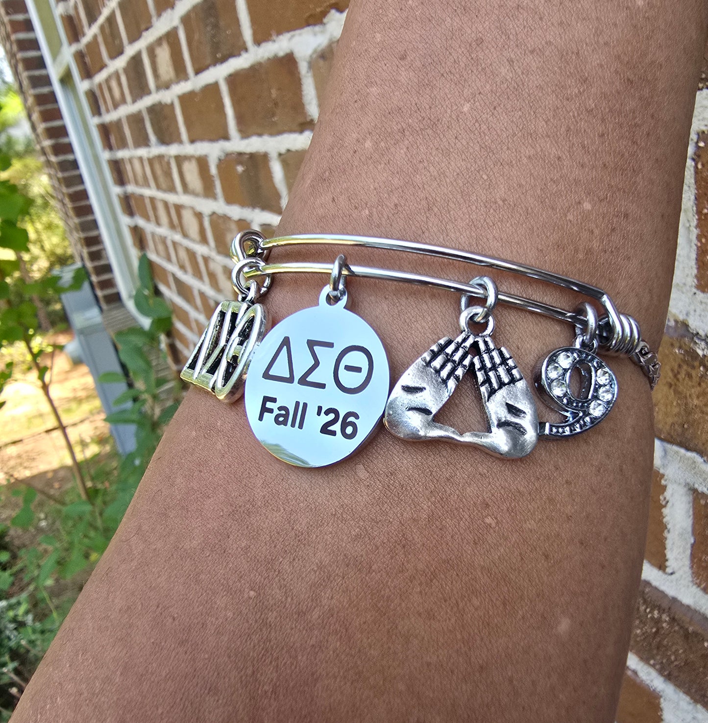 Delta Sigma Theta Fall 2026 Charm with Line Number Bracelet