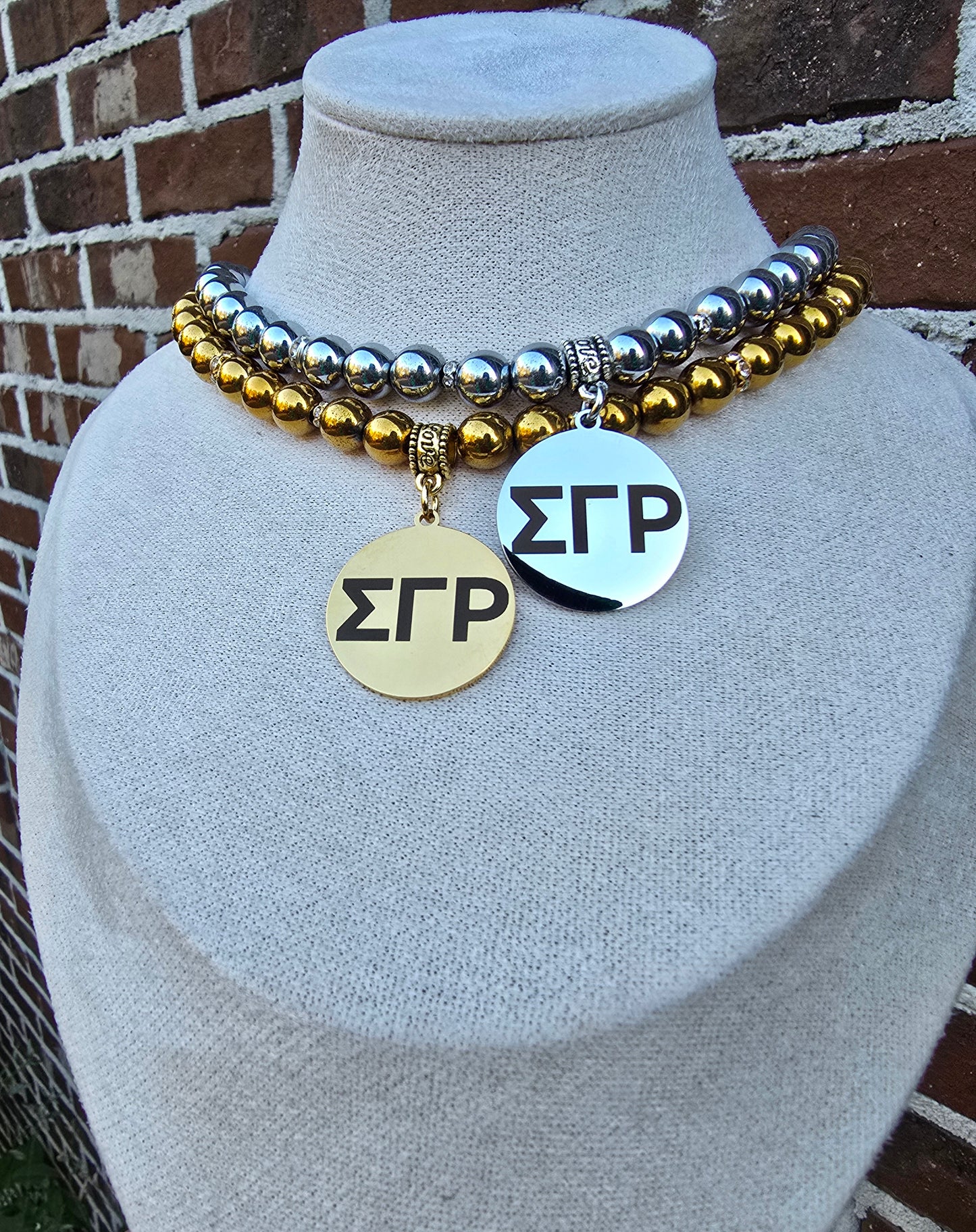 Sigma Gamma Rho Beaded Sorority Necklaces - SGRHO Beaded Sorority Necklace - Sigma Gamma Rho Jewelry