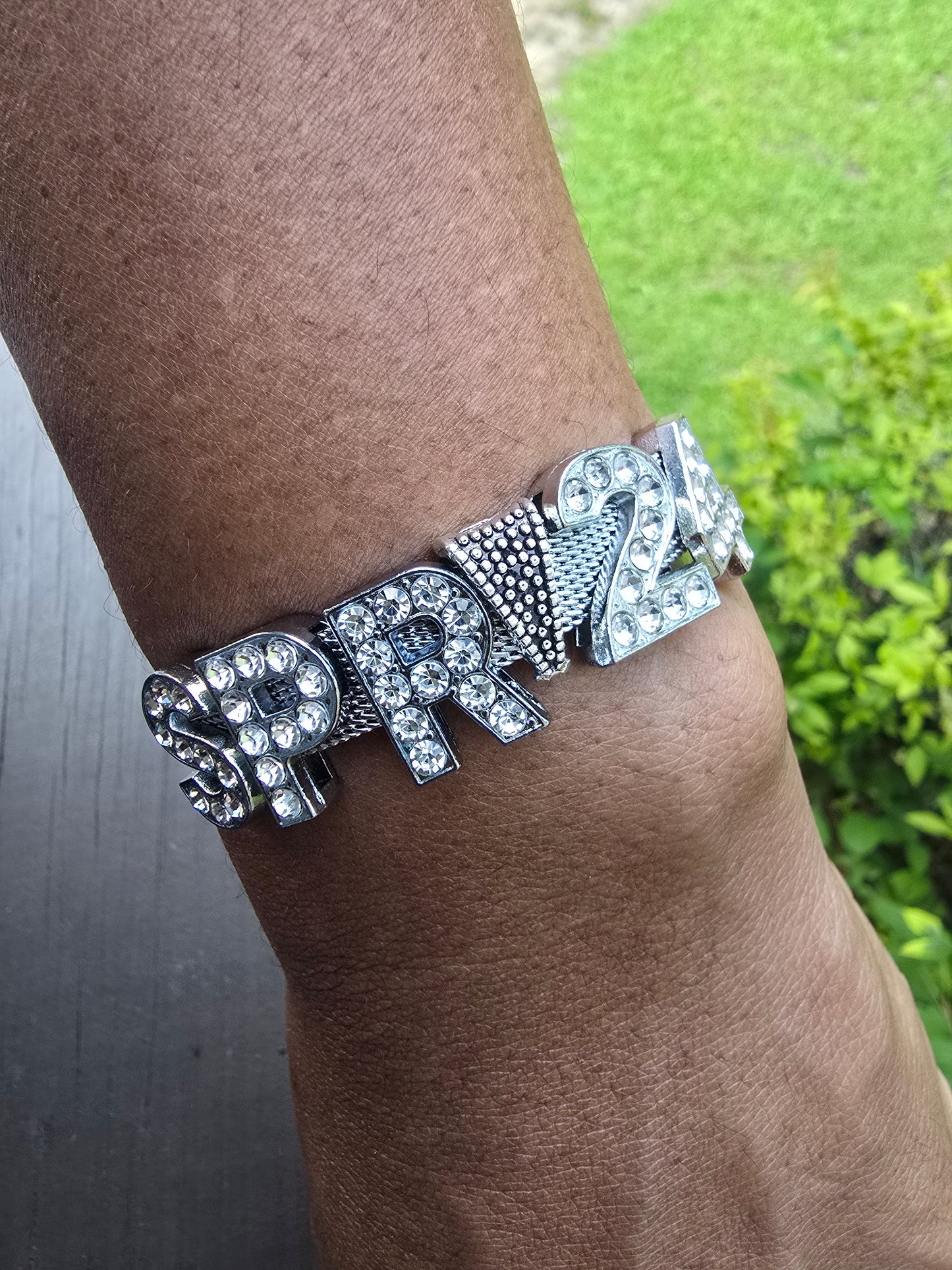 Personalized Spring Bling crossing sorority bracelet - SPR Custom Bracelet - SPR Line Bracelet