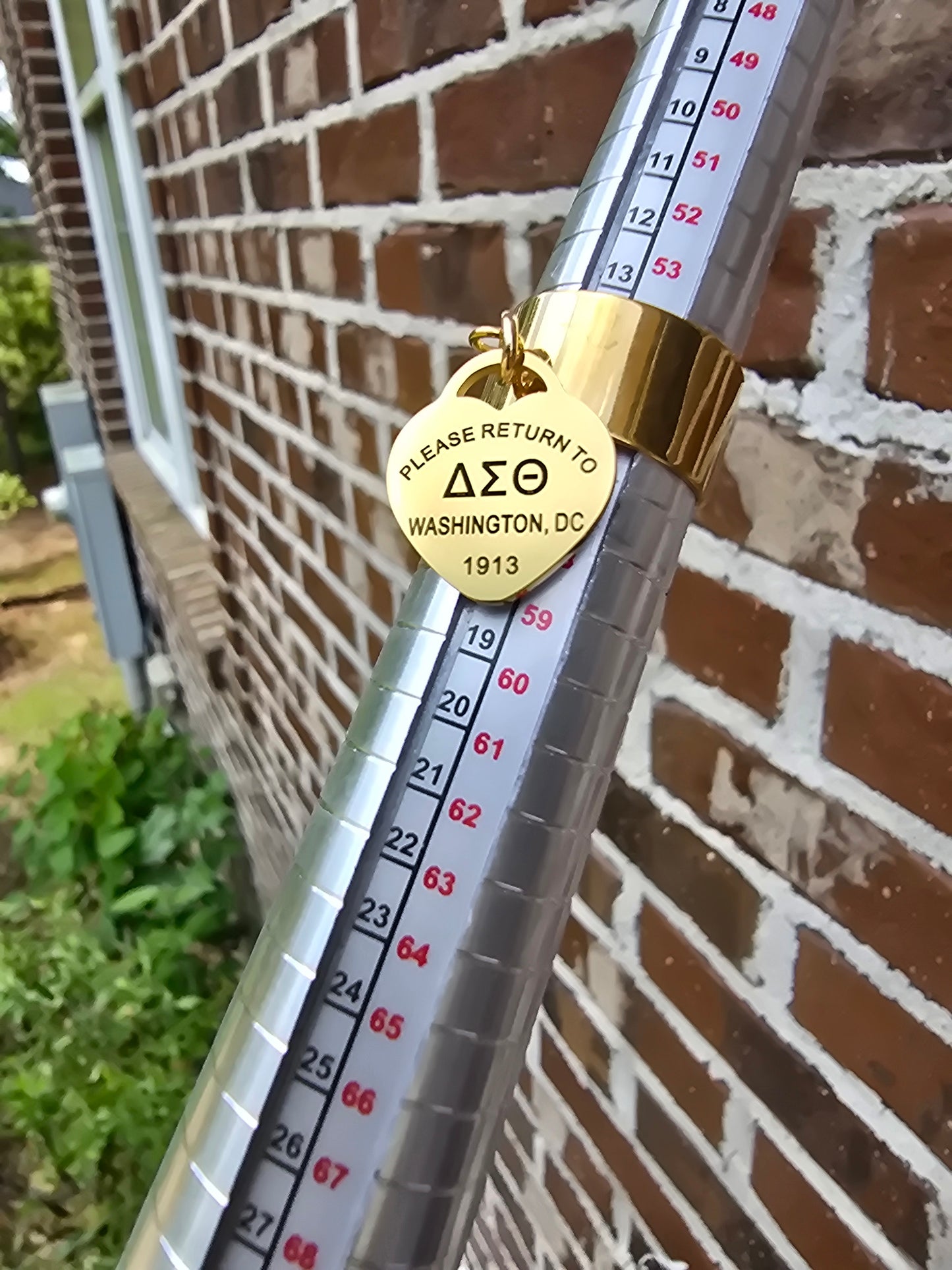 Delta Sigma Theta Adjustable Ring - DST Ring - Delta Ring - Sorority Jewelry - 1913 Ring - Sorority Ring