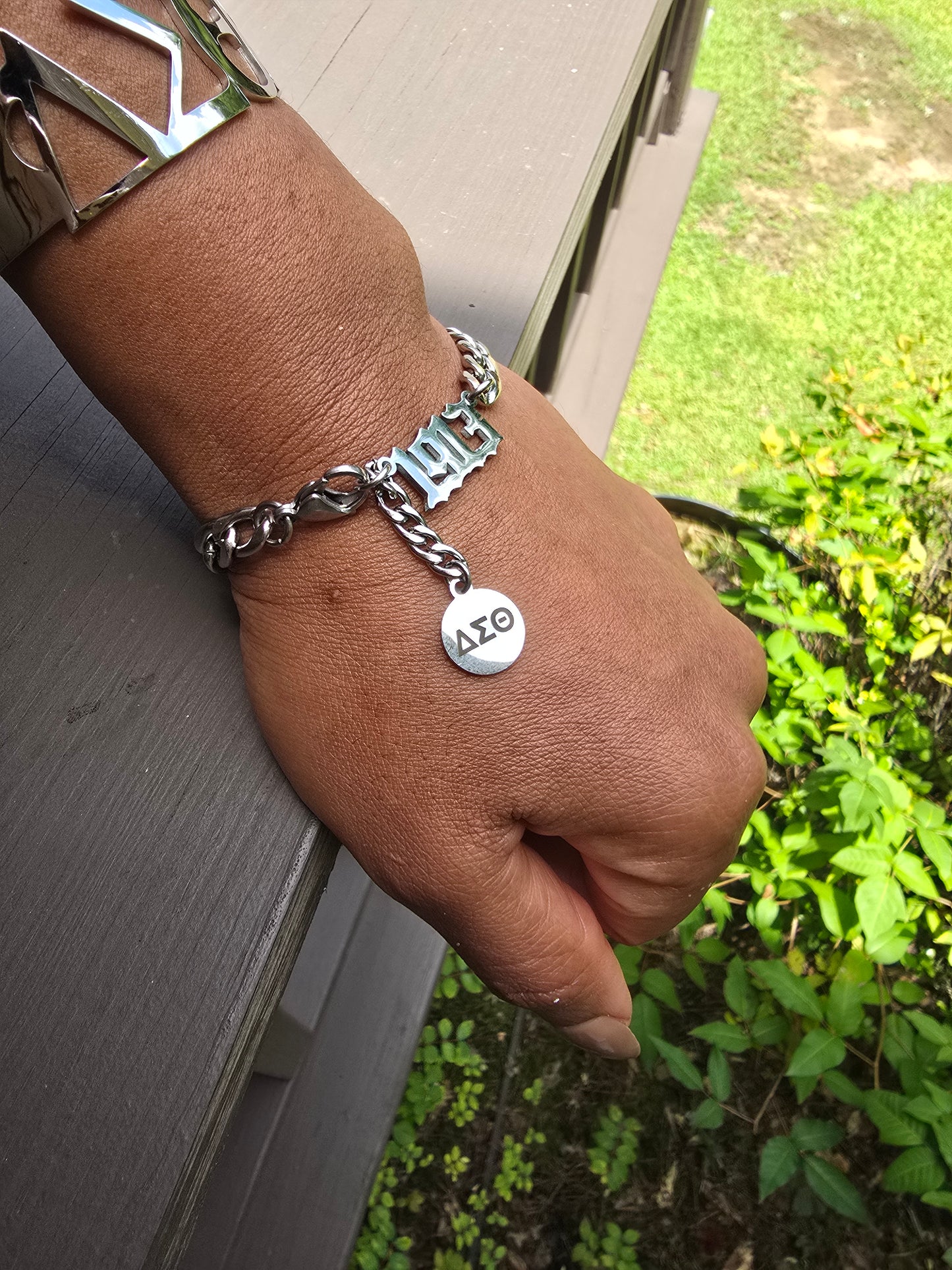 Delta Sigma Theta 1913 8mm Link Sorority Bracelet