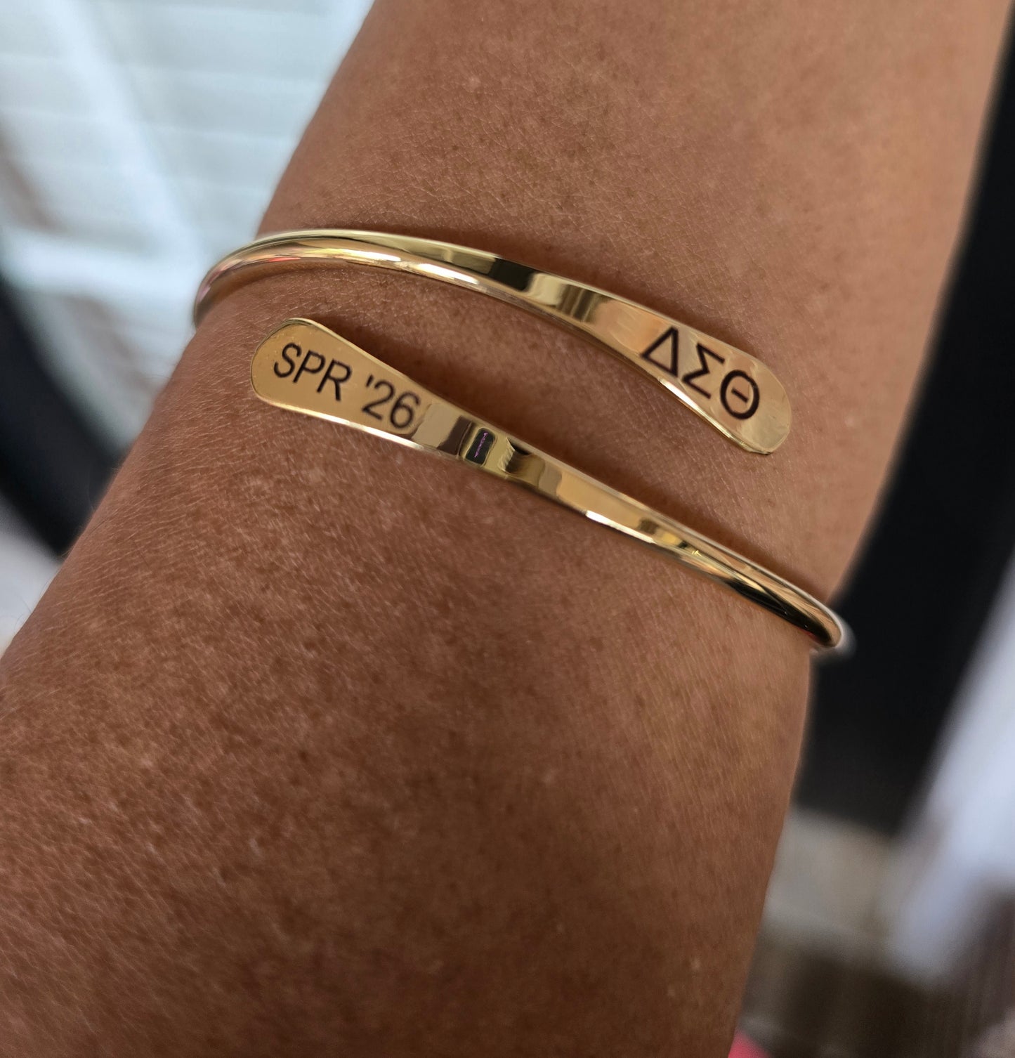 Delta Spring 2026 Adjustable Cuff Bracelet - HBCU Bracelet Delta Sigma Theta Bracelet - DST - Spring 2026 - Sorority Jewelry