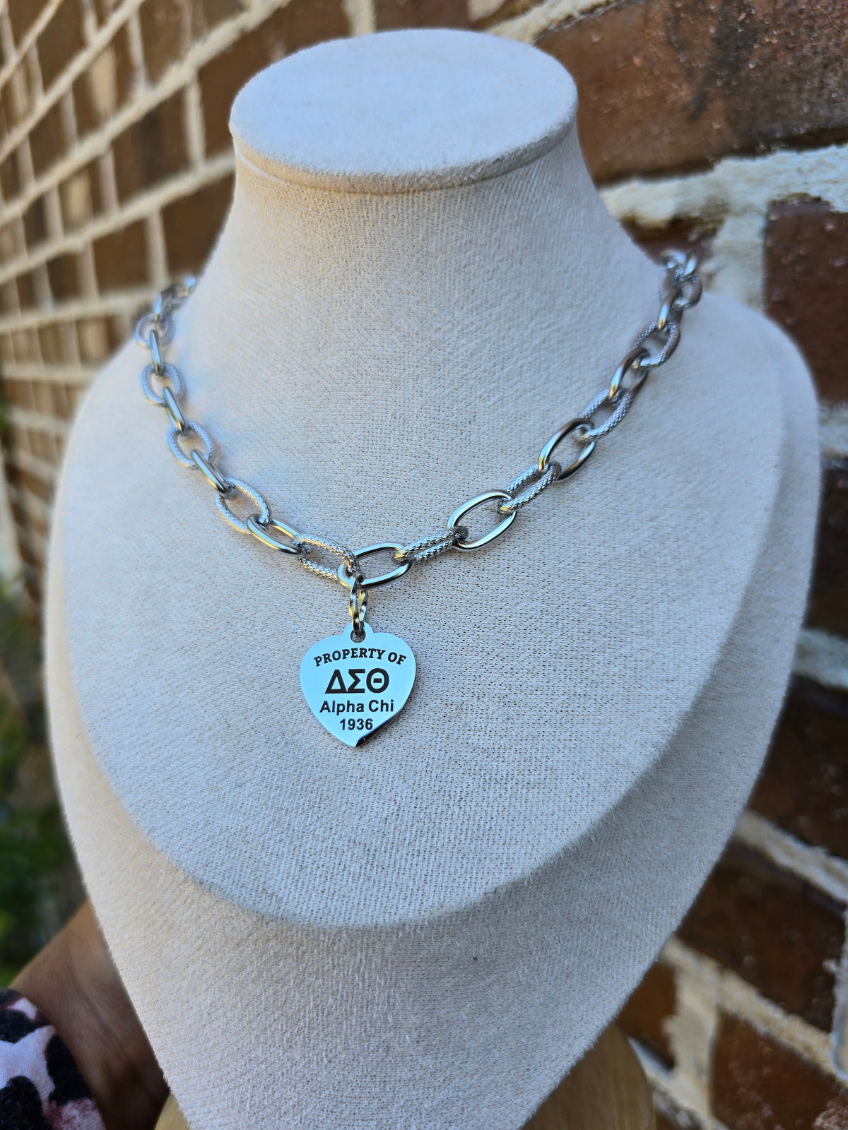 Property of Delta Sigma Theta Sorority Alpha Chi 1936 Custom Necklace