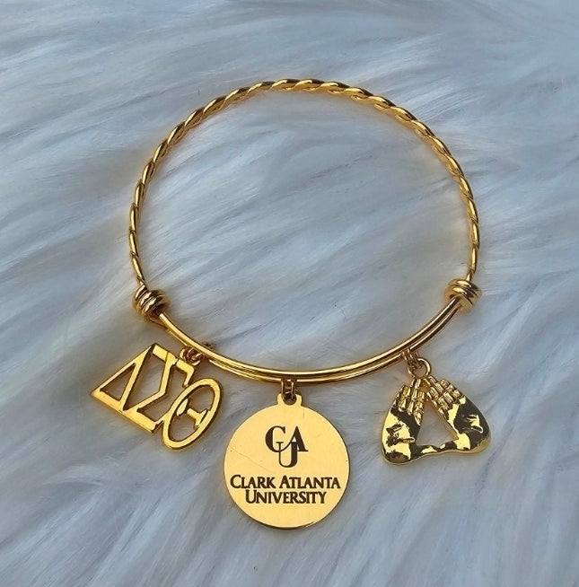 Clark Atlanta University Delta Bracelet - HBCU - Delta Sigma Theta Bracelet - Sorority Bracelet - DST Bracelet Sorority Jewelry - CAU