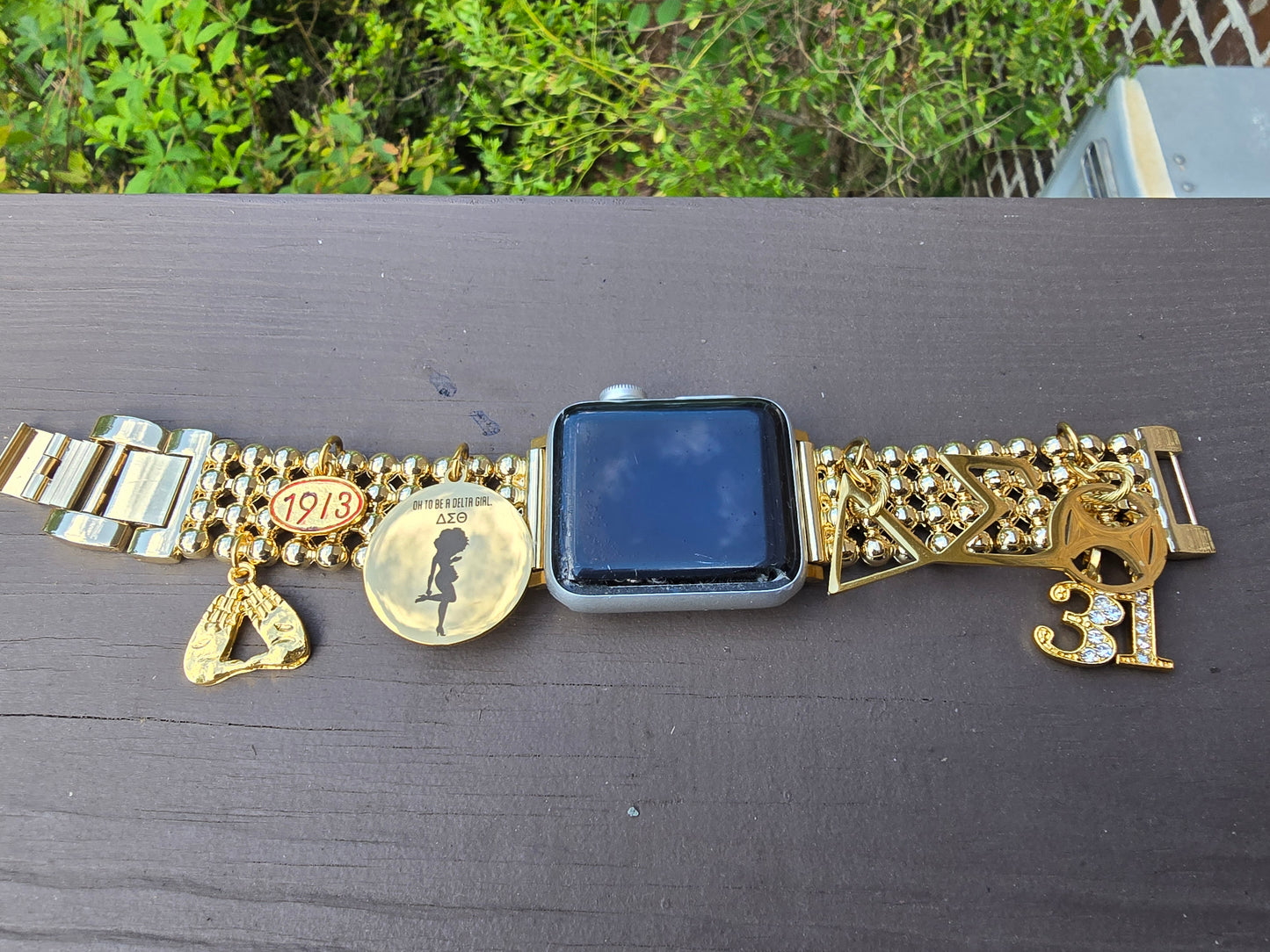 Premium Stainless Steel Delta Watch Band - Delta Sigma Theta Watch Band - Sorority Watch Band - DST Watch Band - Delta Apple Watch Band