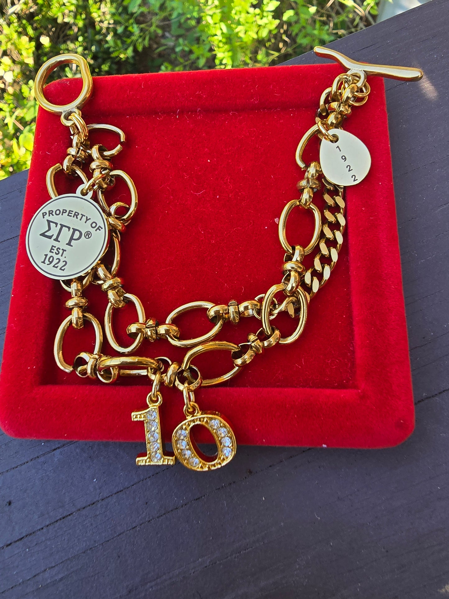 Property of Sigma Gamma Rho Tiffany Inspired Bracelet - SGR Bracelet - Sorority Bracelet - 1922 Bracelet - SGRho Bracelet - SGR Jewelry