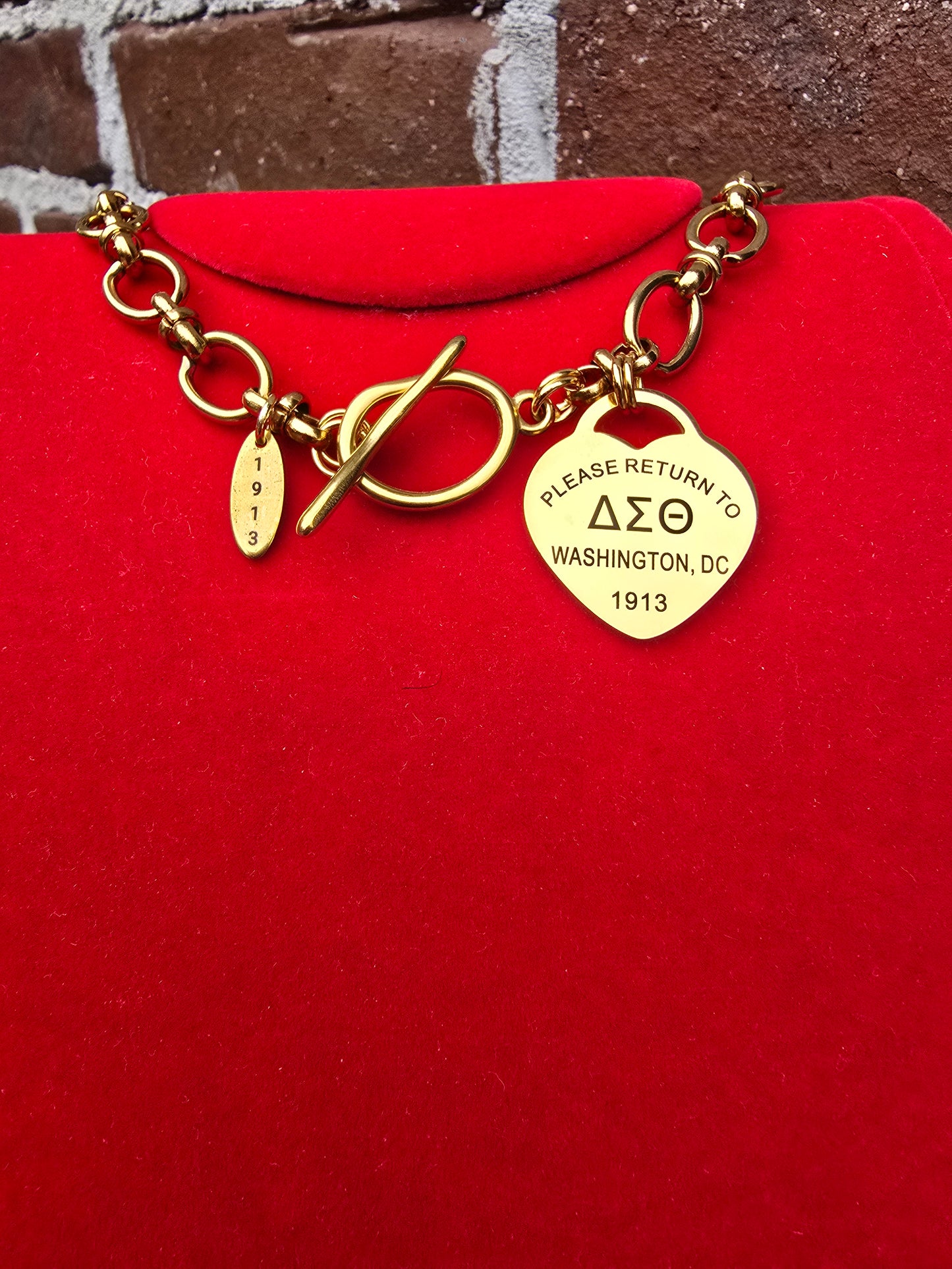 Tiffany Inspired Delta Sigma Theta Sorority Necklaces Available In Gold & Silver