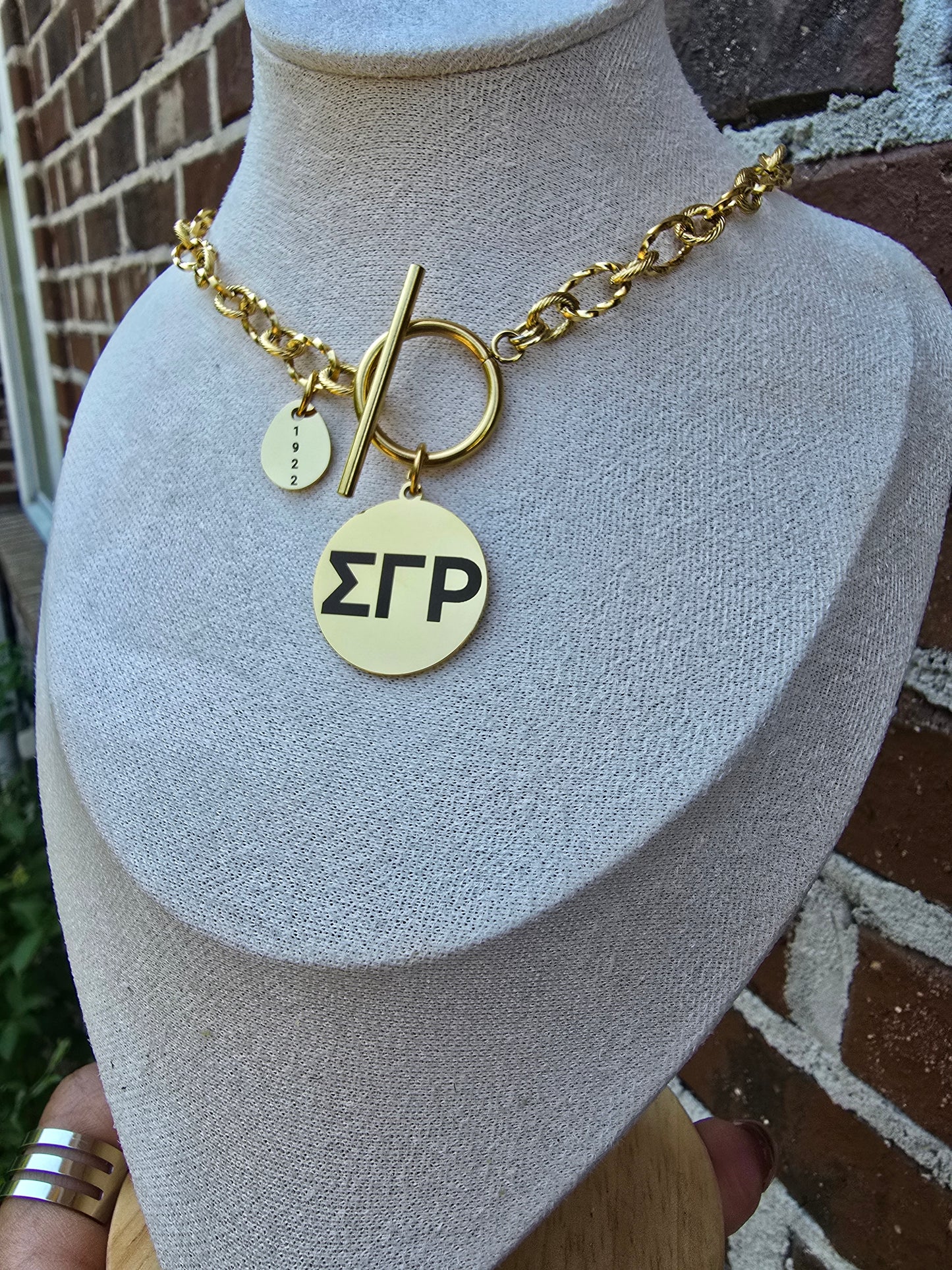 SGRho necklace- Sorority necklace - Sigma Gamma Rho- Sorority gift - HBCU - Divine Nine Sororities