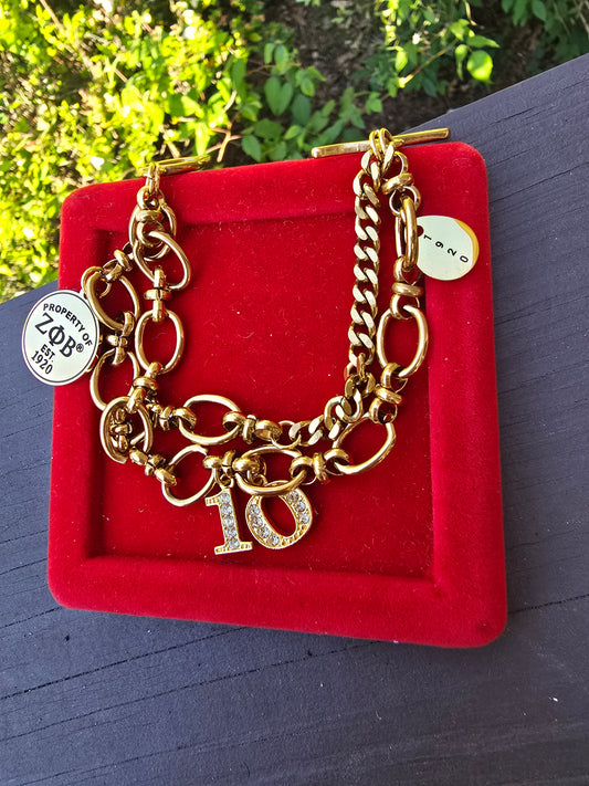 Property of Zeta Phi Beta Bracelet - 1920 - Zeta Bracelet - Sorority Bracelet - Z Phi B Bracelet - Divine Nine - Sorority Jewelry - HBCU bracelet