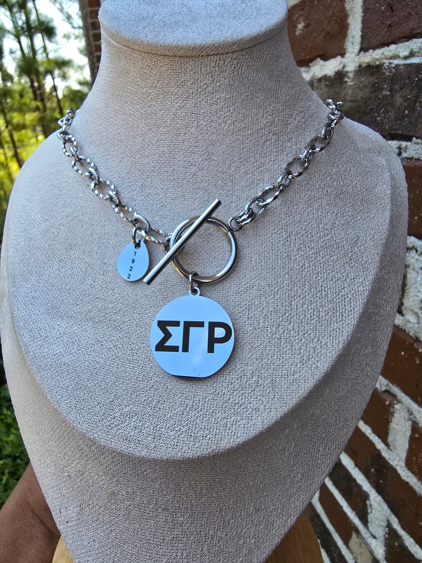 SGRho necklace- Sorority necklace - Sigma Gamma Rho- Sorority gift - HBCU - Divine Nine Sororities