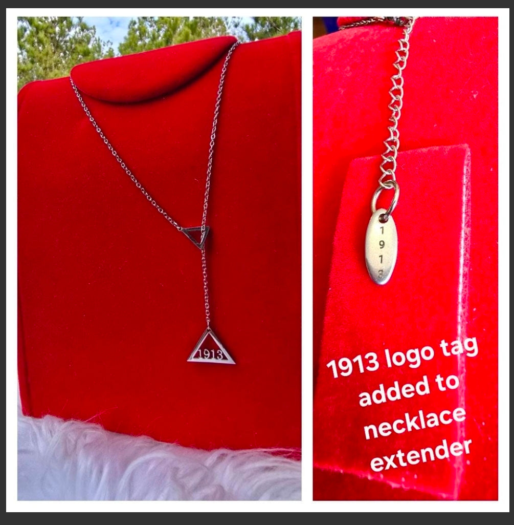 Delta Sigma Theta Sorority 1913 earrings available in silver and gold