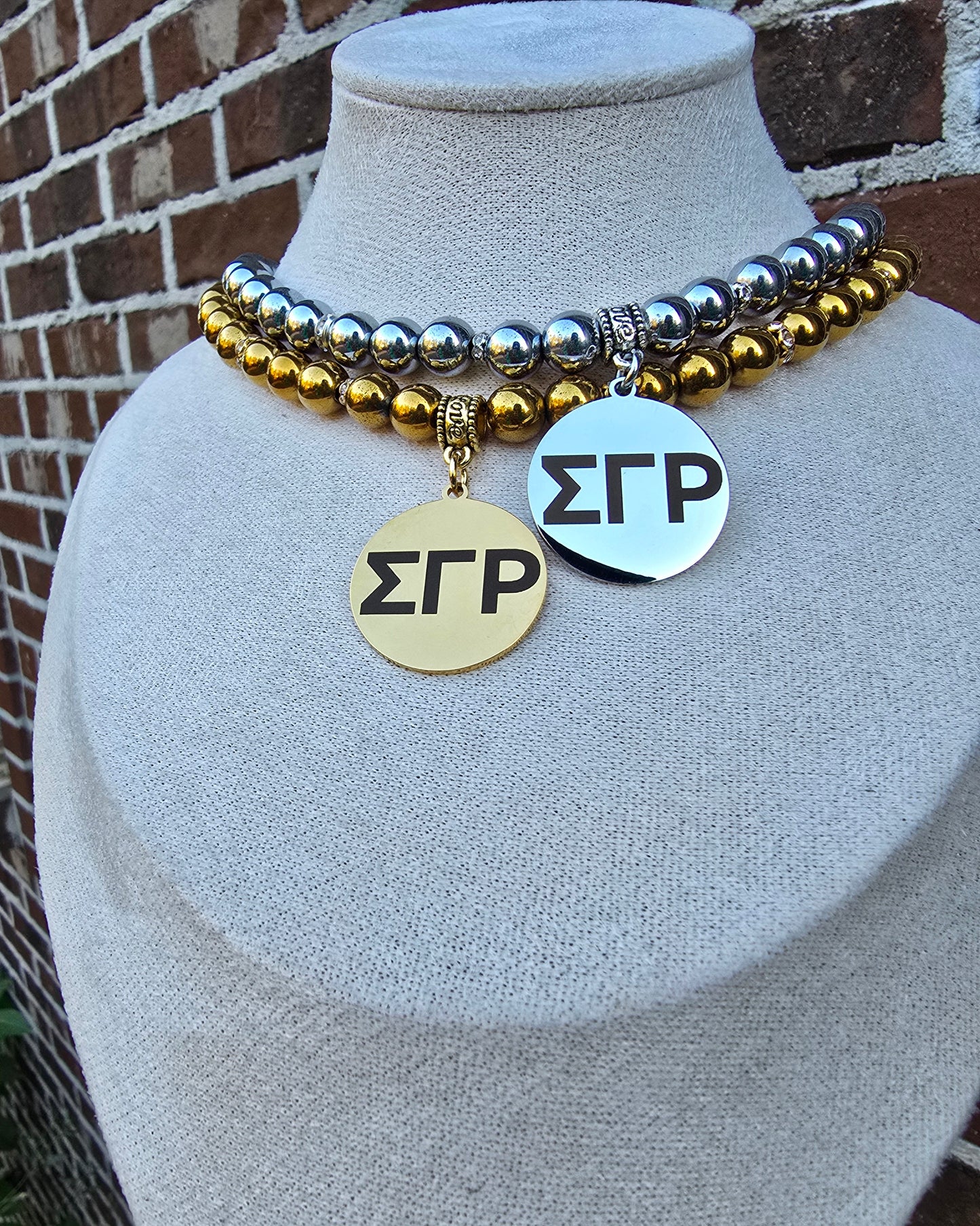 Sigma Gamma Rho Beaded Sorority Necklaces - SGRHO Beaded Sorority Necklace - Sigma Gamma Rho Jewelry