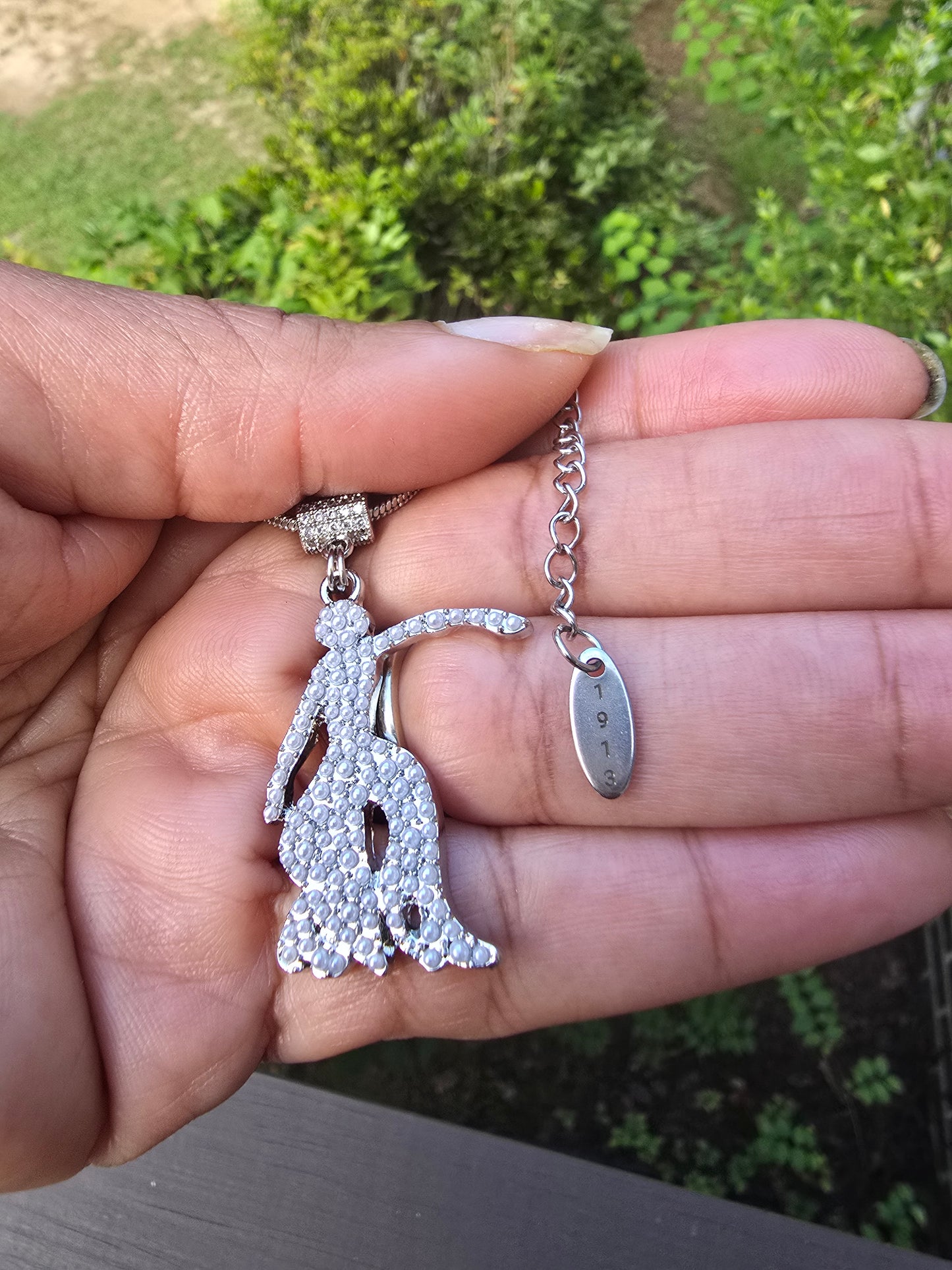 Delta Sigma Theta Sorority Lady Fortitude Necklace
