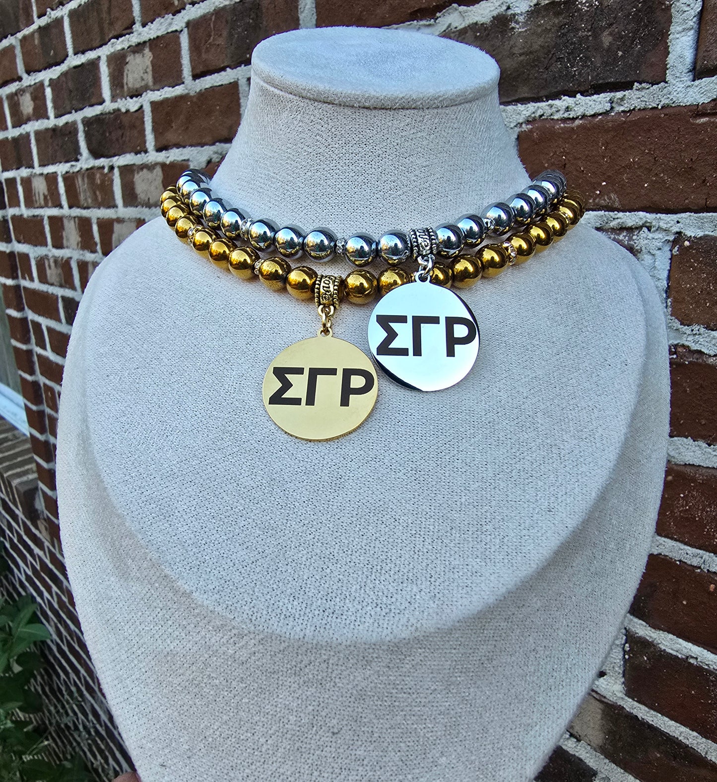 Sigma Gamma Rho Beaded Sorority Necklaces - SGRHO Beaded Sorority Necklace - Sigma Gamma Rho Jewelry