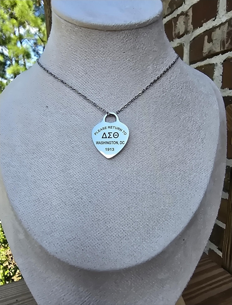 Tiff Inspired Charm Delta Sigma Theta Sorority Necklace
