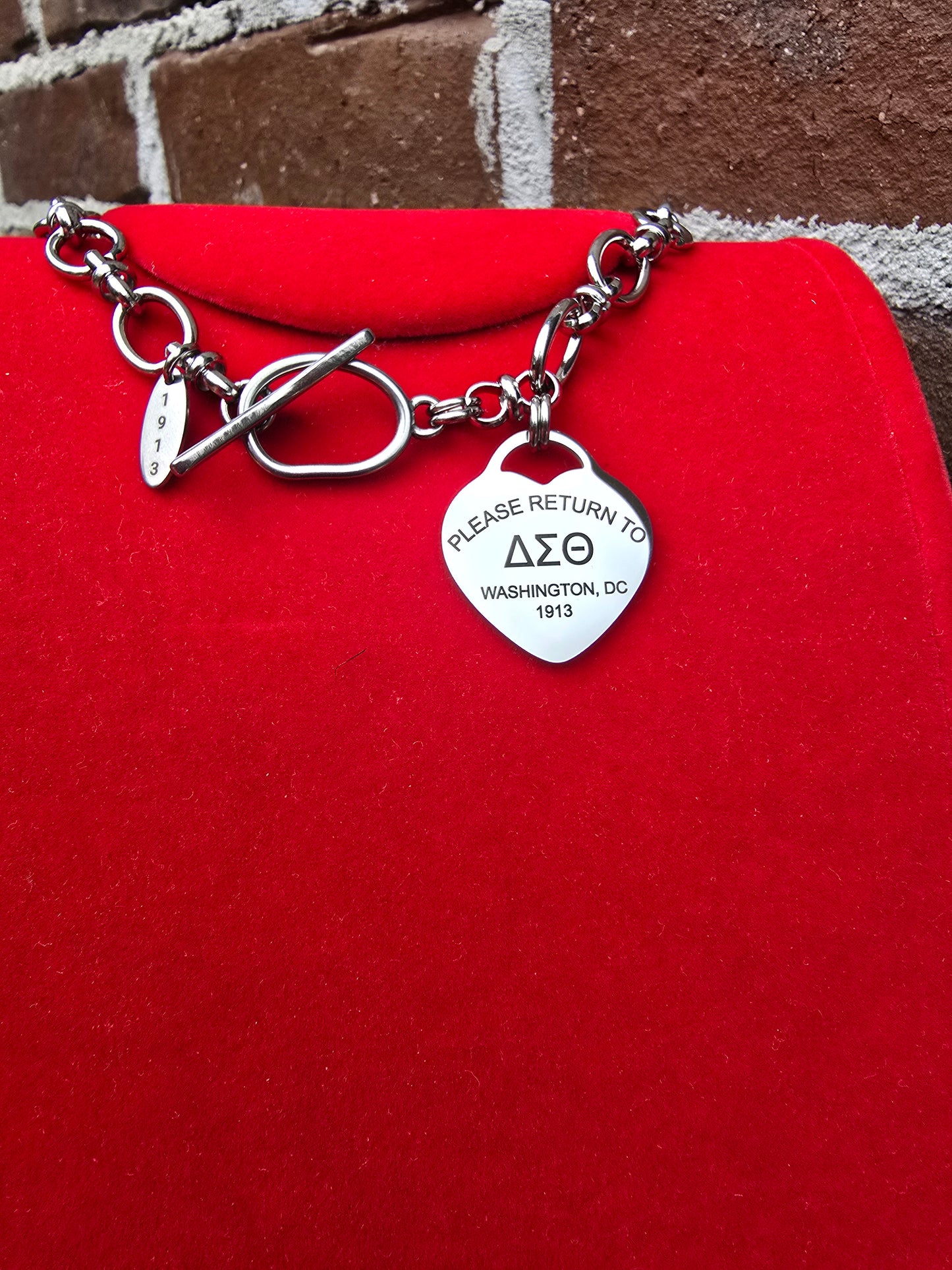 Tiffany Inspired Delta Sigma Theta Sorority Necklaces Available In Gold & Silver