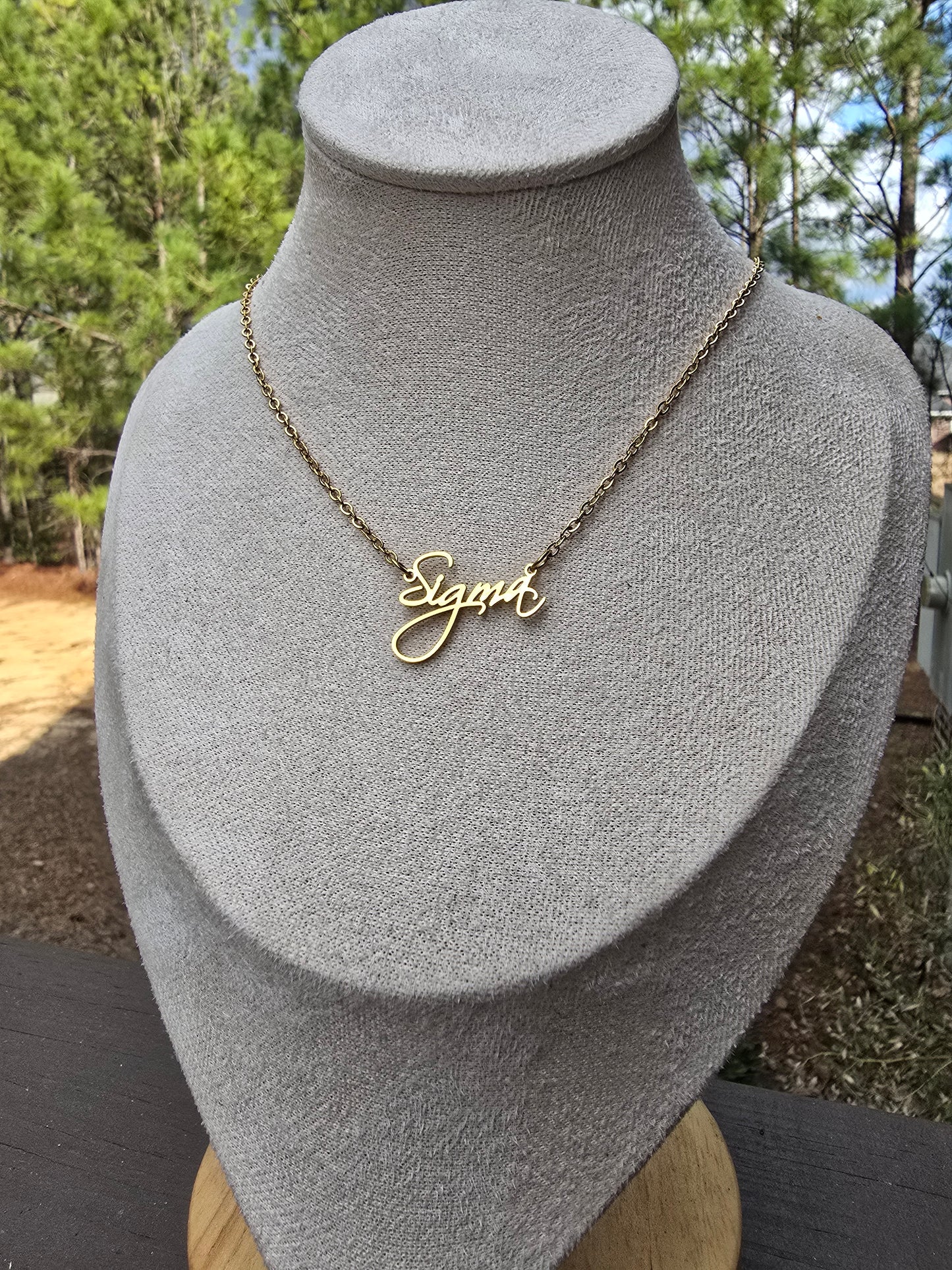 Sigma necklace - Sorority necklace - Sigma Jewelry - Sigma gift - HBCU - Divine Nine Sororities
