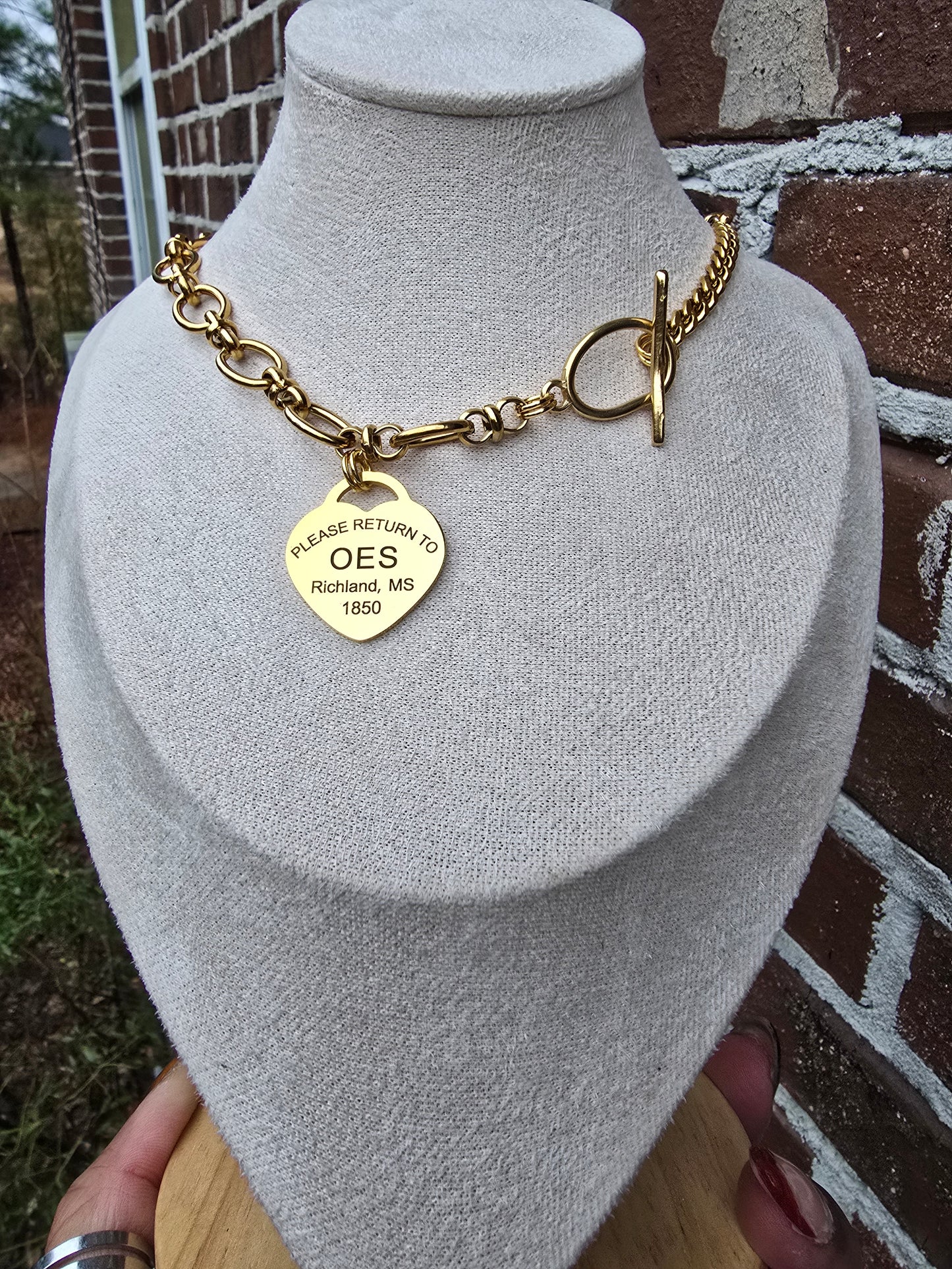 Order of Eastern Star Necklace - 1850 Necklace - OES Jewelry - OES gift - HBCU Jewelry