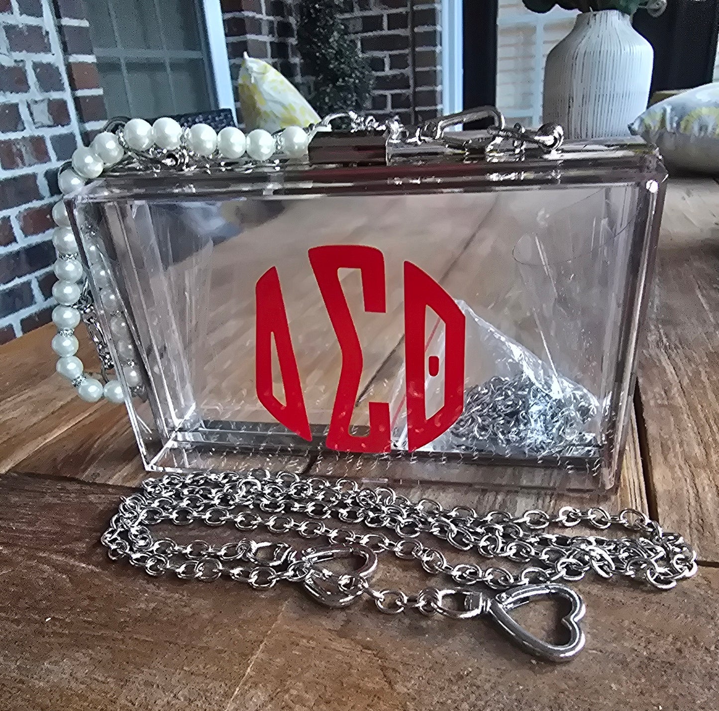 Delta Sigma Theta Sorority Crossbody/Clutch Handbag