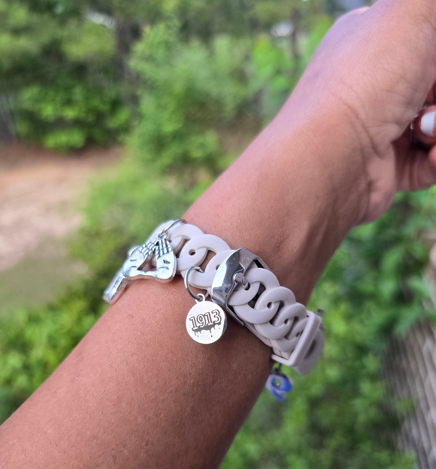 Delta Galaxy 20mm Silicone Watch Band - Delta Sigma Theta Watch Band- Sorority Watch Band - DST Watch Band - Delta Watch Band - Sorority Watch Band