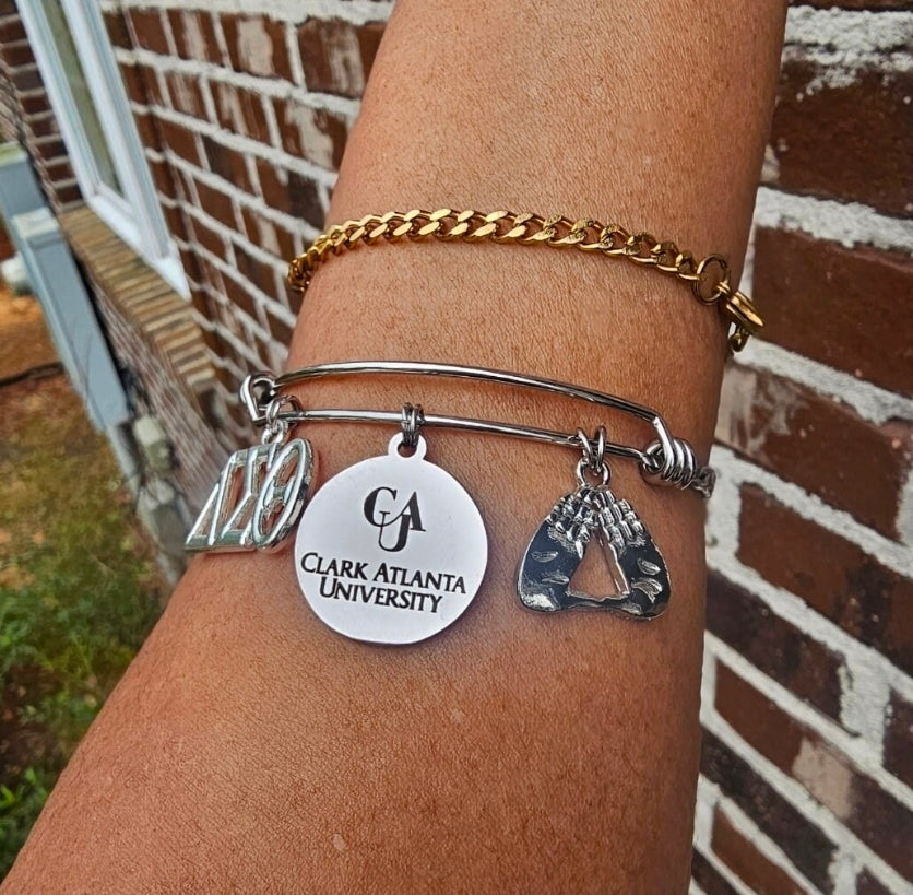 Clark Atlanta University Delta Bracelet - HBCU - Delta Sigma Theta Bracelet - Sorority Bracelet - DST Bracelet Sorority Jewelry - CAU