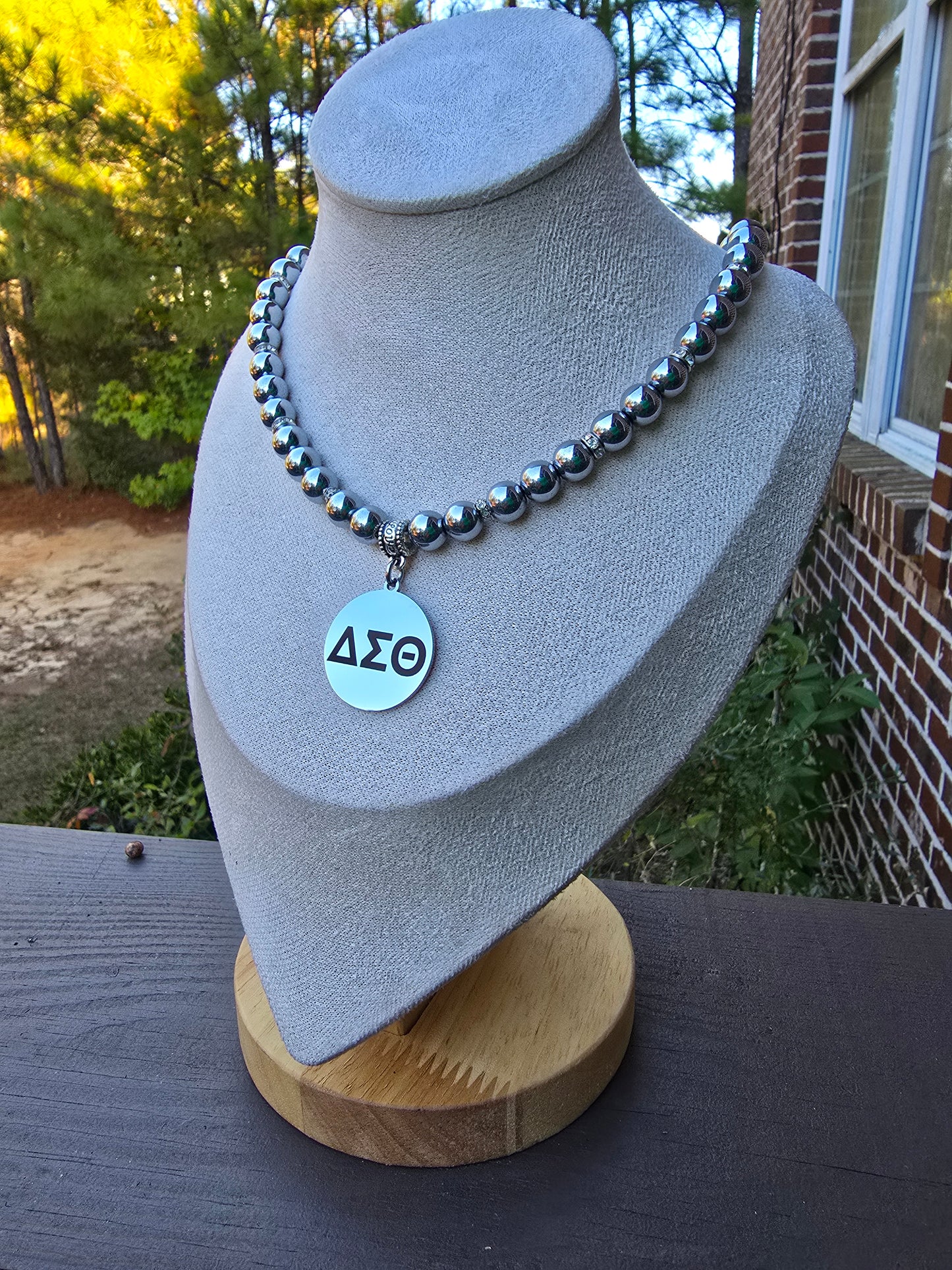 Delta Sigma Theta Beaded Sorority Necklaces - Beaded Sorority Necklace - Delta Sigma Theta Jewelry