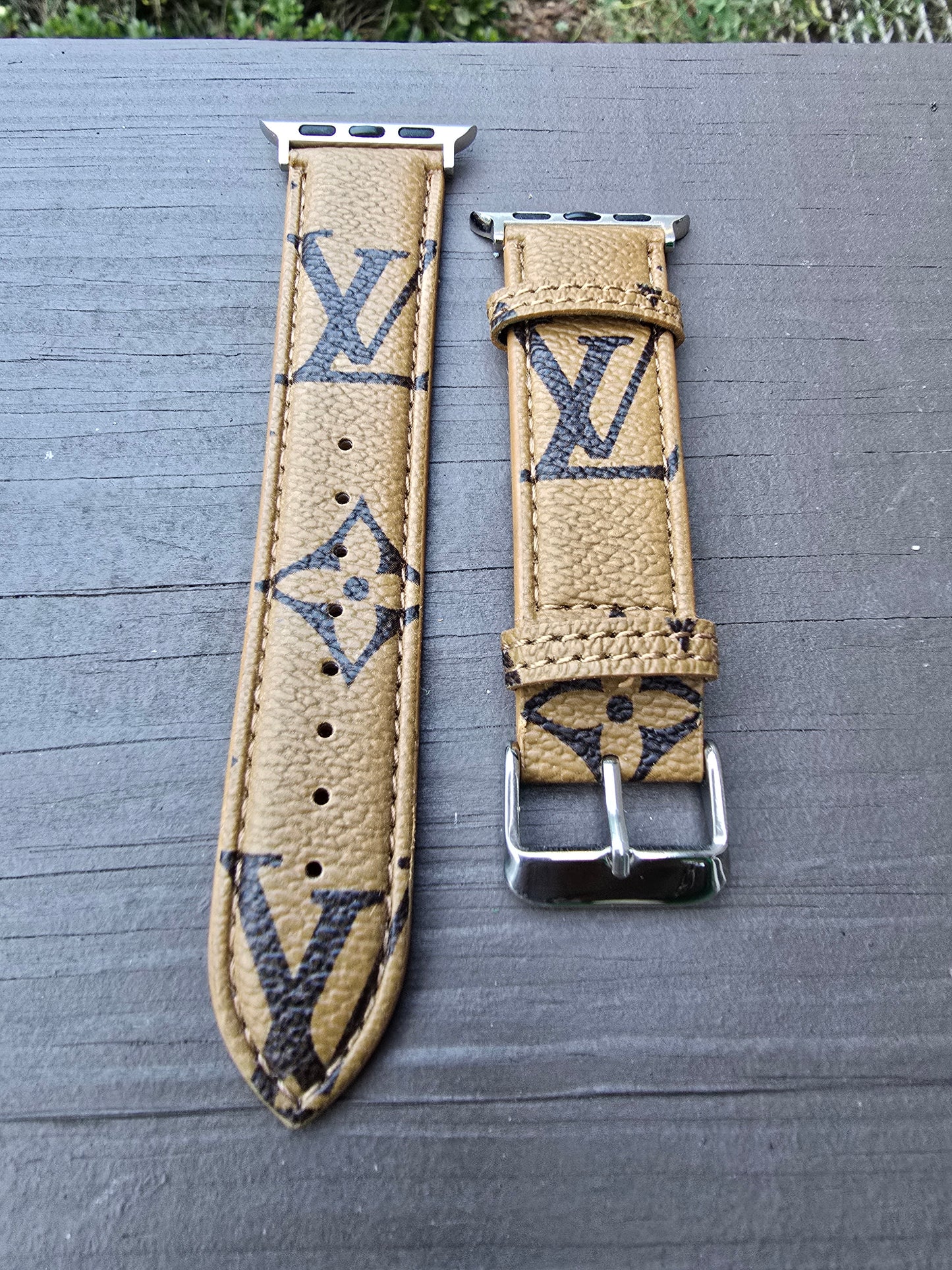 LV Inspired Apple Watch Band