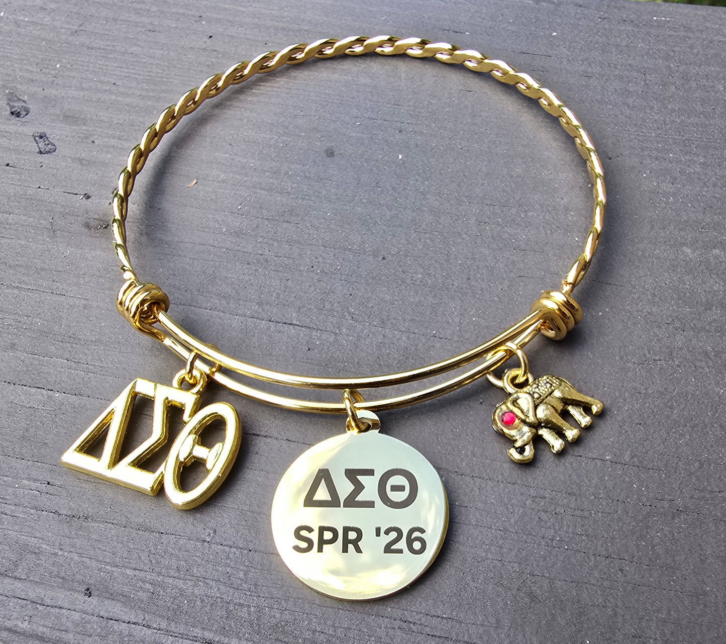 Delta Spring 2026 Charm Bracelet - HBCU Bracelet Delta Sigma Theta Bracelet - DST - Spring 2026 - Sorority Jewelry