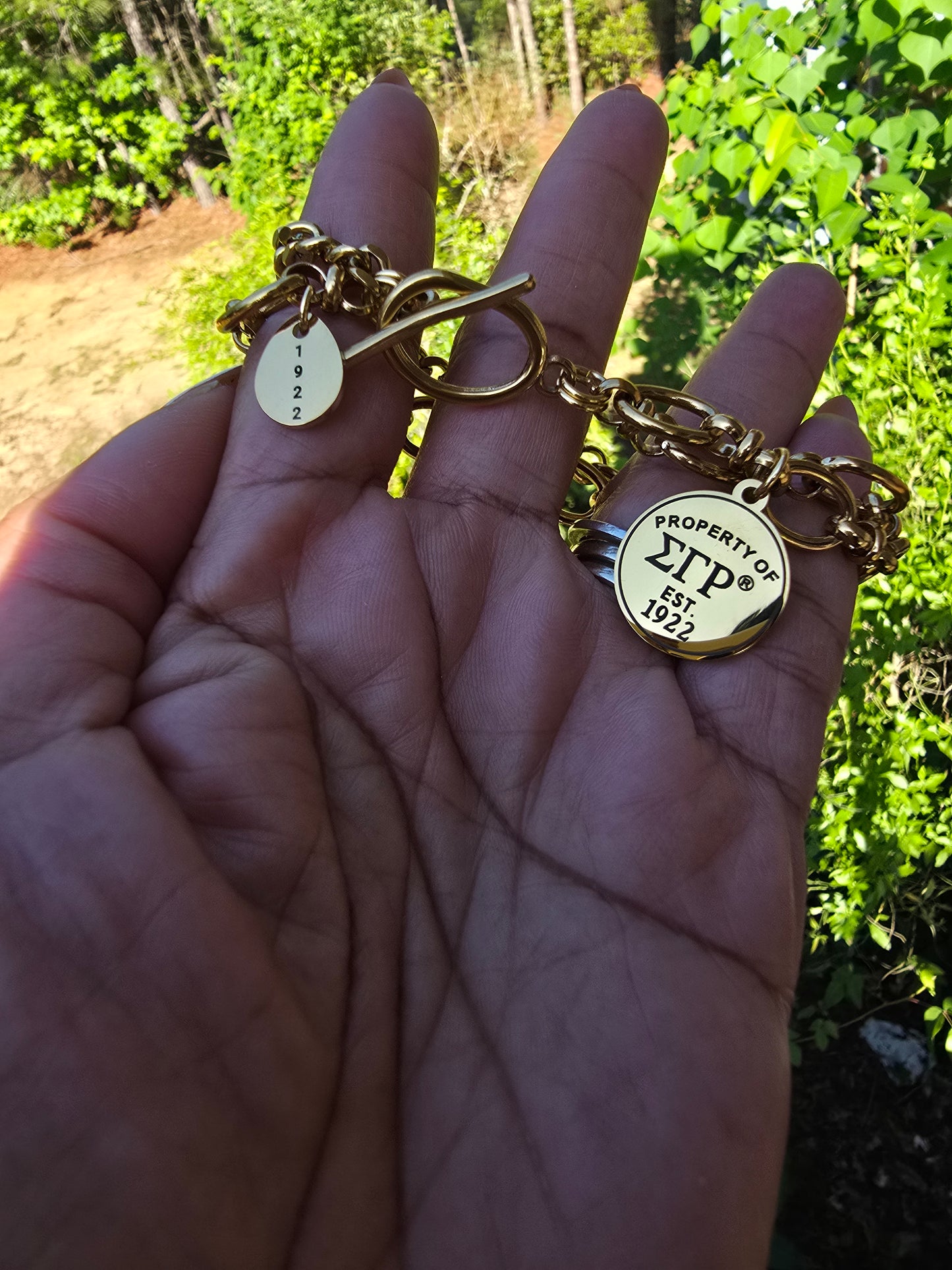 Property of Sigma Gamma Rho Tiffany Inspired Bracelet - SGR Bracelet - Sorority Bracelet - 1922 Bracelet - SGRho Bracelet - SGR Jewelry