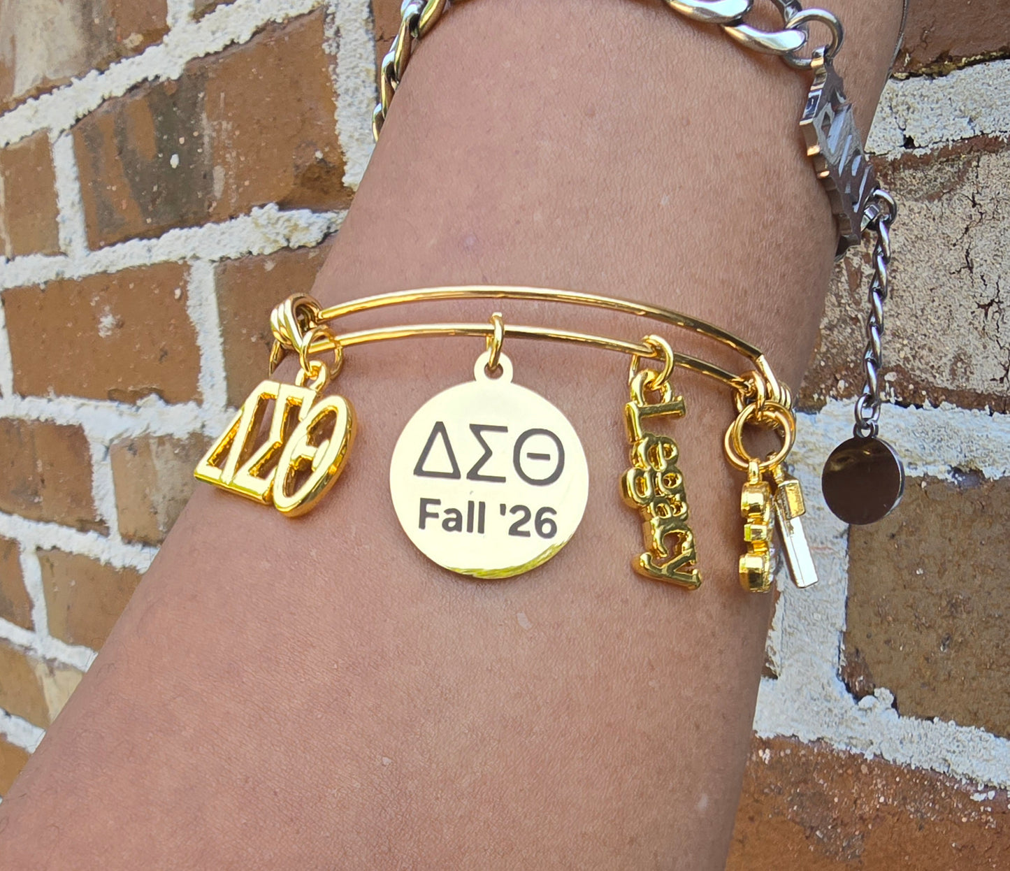 Delta Sigma Theta Fall 2026 Legacy with Line Number Charm Bracelet