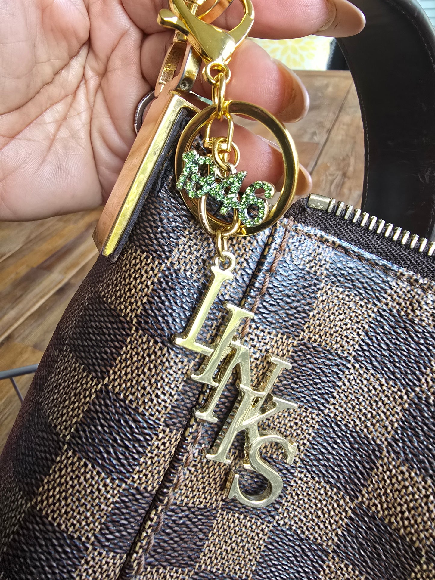 Links Handbag Charm/Key Ring - Links Purse Charm - Social Organization Charm/Key Ring - The Links Purse Charm/Key Ring - 1946 Purse Charm/ Key Ring