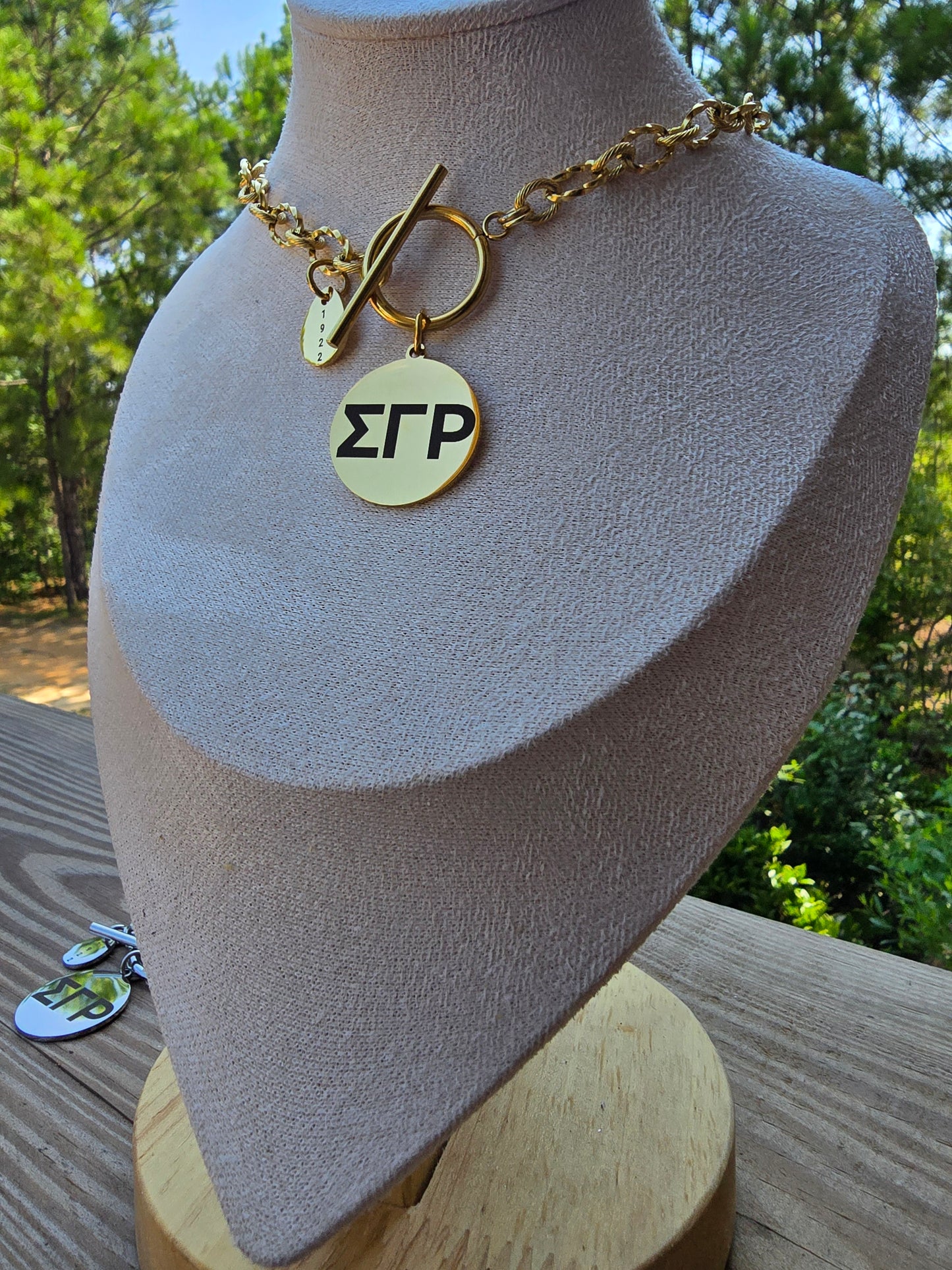 SGRho necklace- Sorority necklace - Sigma Gamma Rho- Sorority gift - HBCU - Divine Nine Sororities