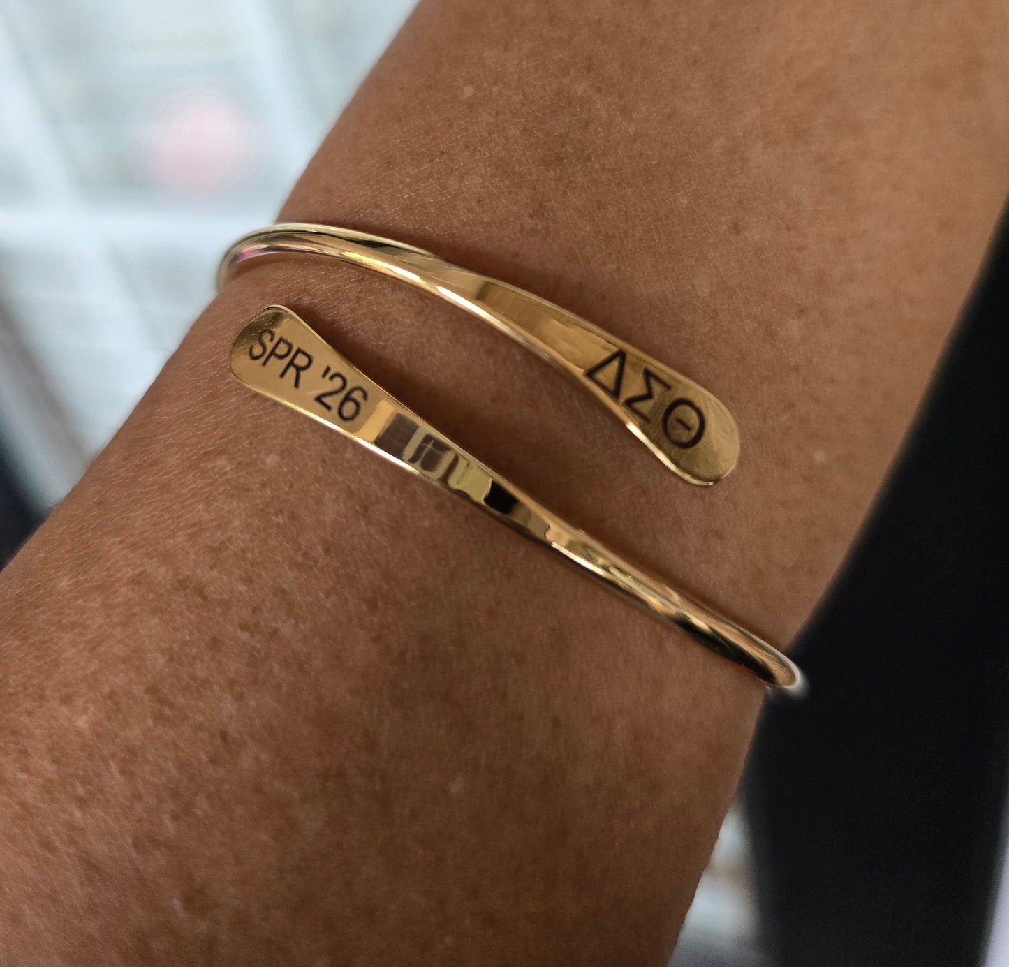 Delta Spring 2026 Adjustable Cuff Bracelet - HBCU Bracelet Delta Sigma Theta Bracelet - DST - Spring 2026 - Sorority Jewelry