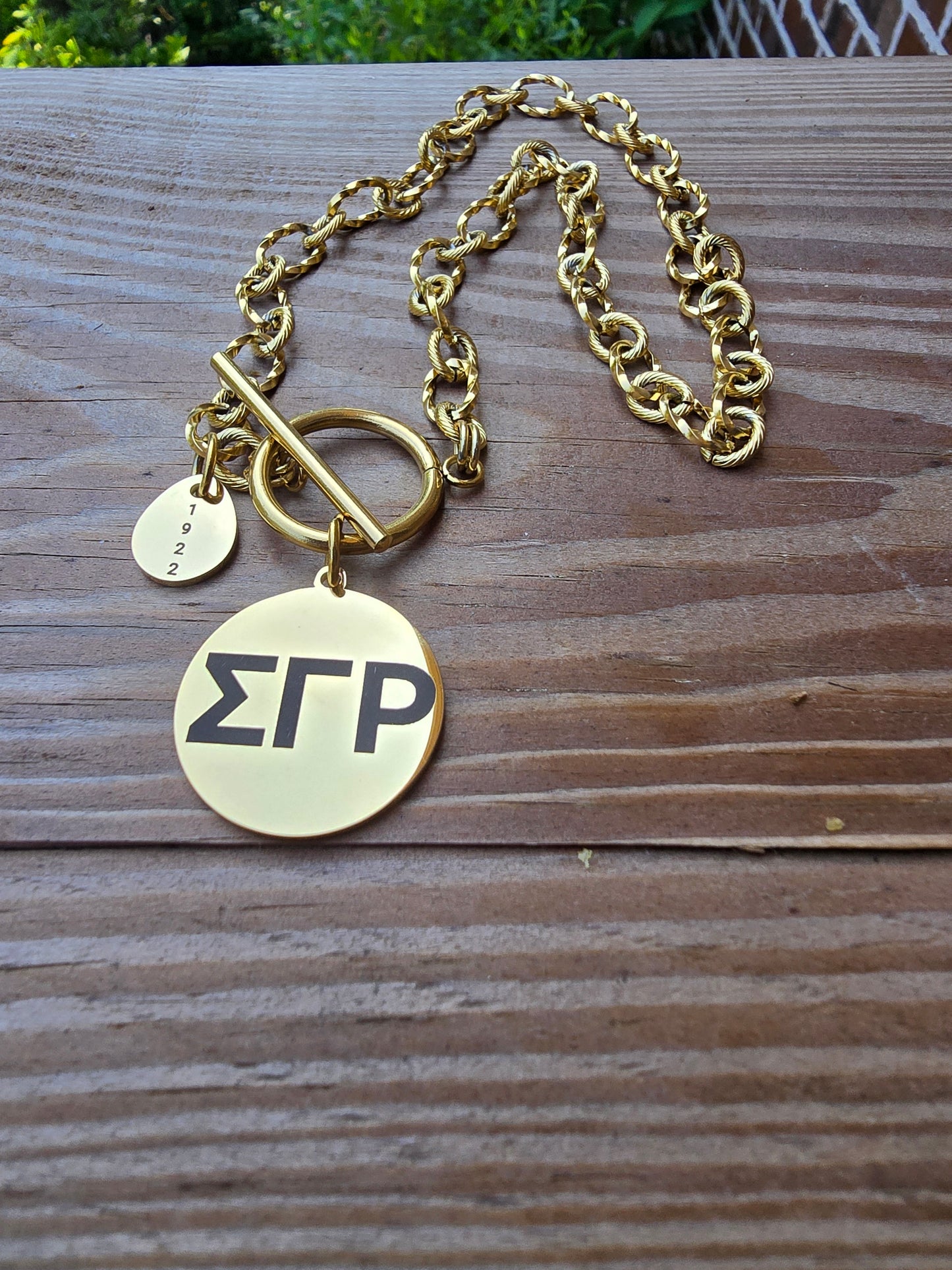 SGRho necklace- Sorority necklace - Sigma Gamma Rho- Sorority gift - HBCU - Divine Nine Sororities