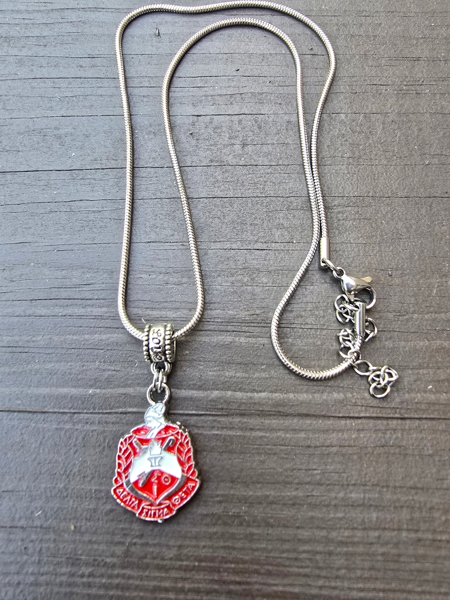 Delta Sigma Theta Crest necklace- Sorority necklace - Delta Jewelry - Delta Sigma Theta gift - HBCU - Divine Nine Sororities
