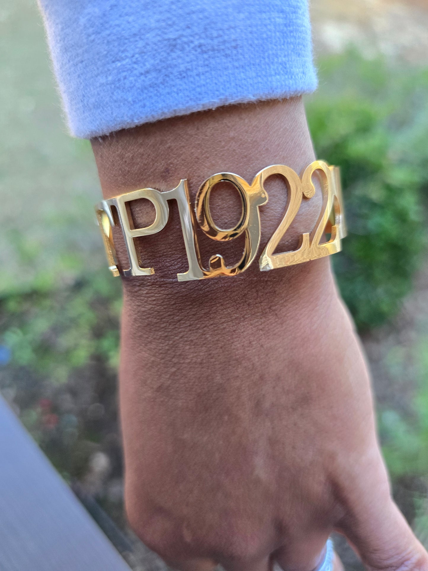 SGRho Sorority Cuff Bracelet Available In Gold and Silver