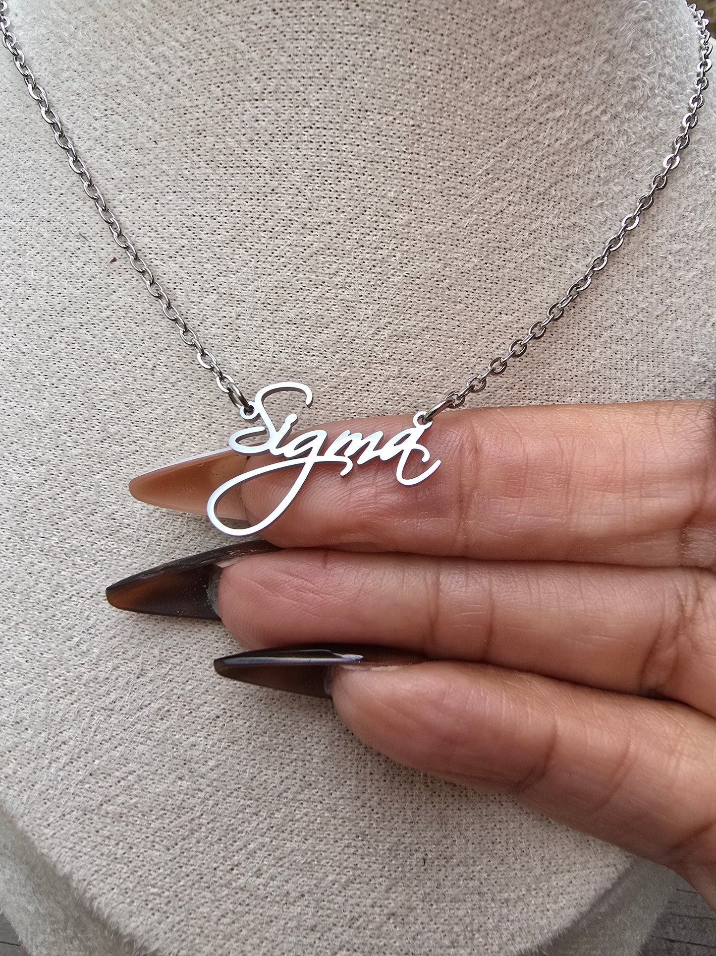 Sigma necklace - Sorority necklace - Sigma Jewelry - Sigma gift - HBCU - Divine Nine Sororities