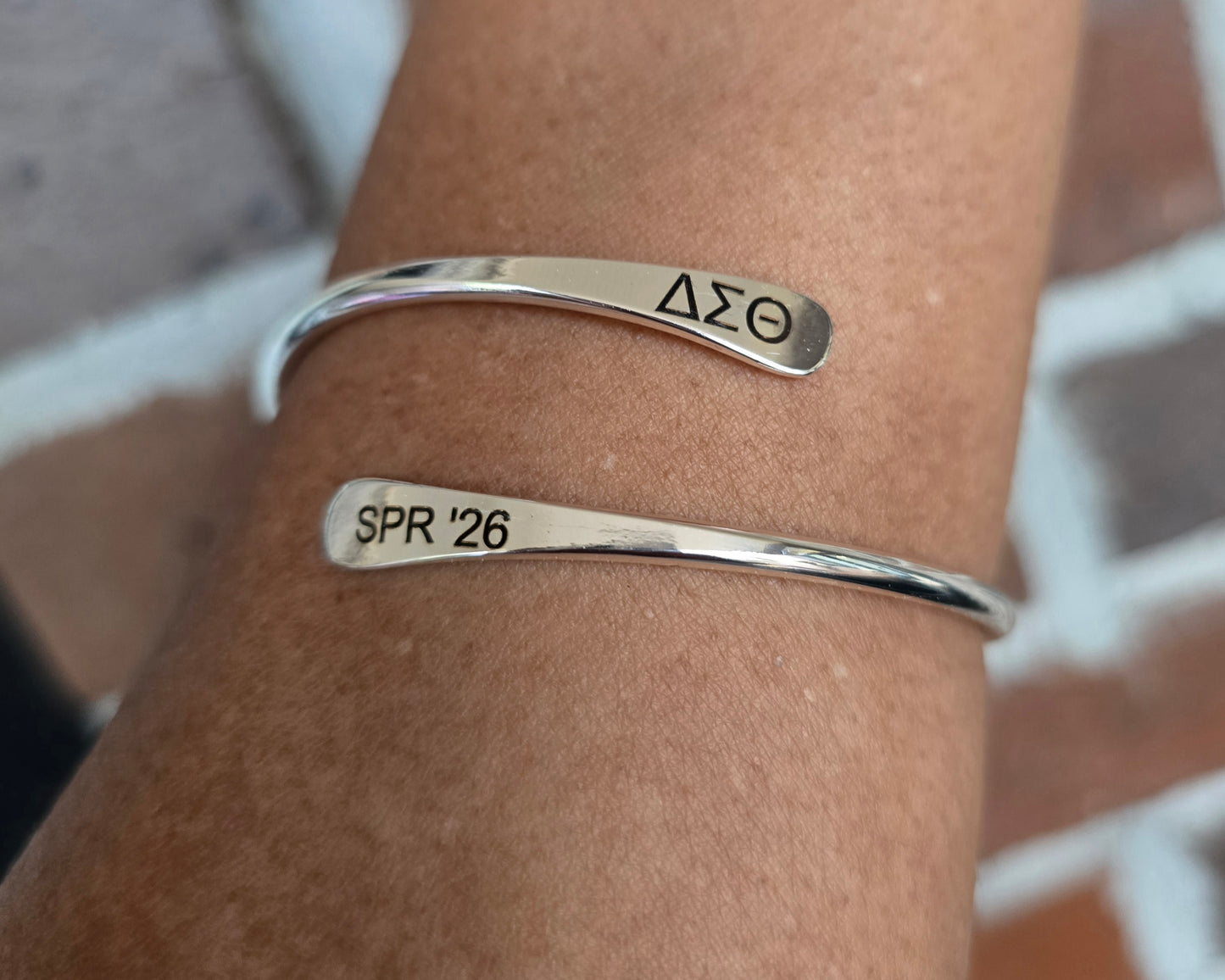 Delta Spring 2026 Adjustable Cuff Bracelet - HBCU Bracelet Delta Sigma Theta Bracelet - DST - Spring 2026 - Sorority Jewelry