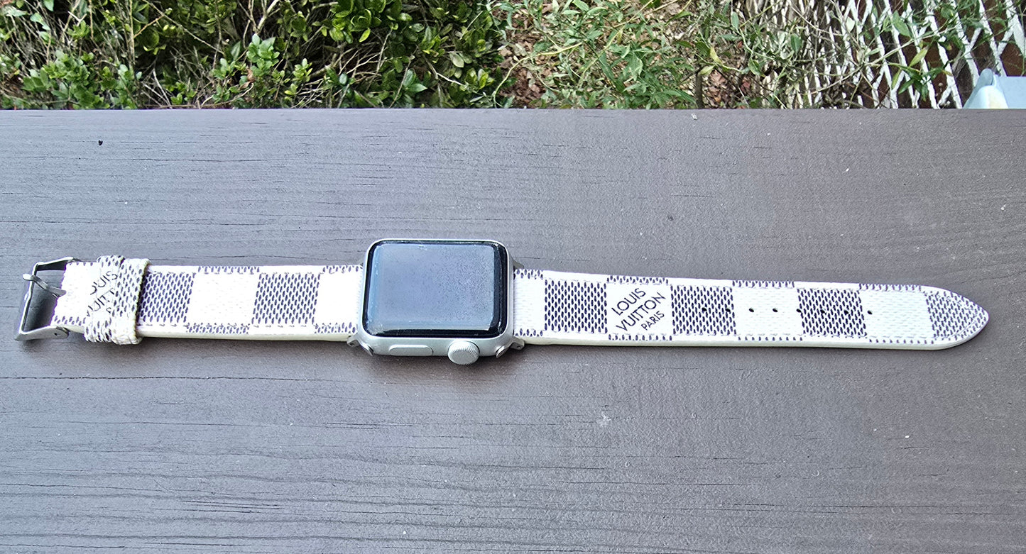 LV Inspired Apple Watch Band