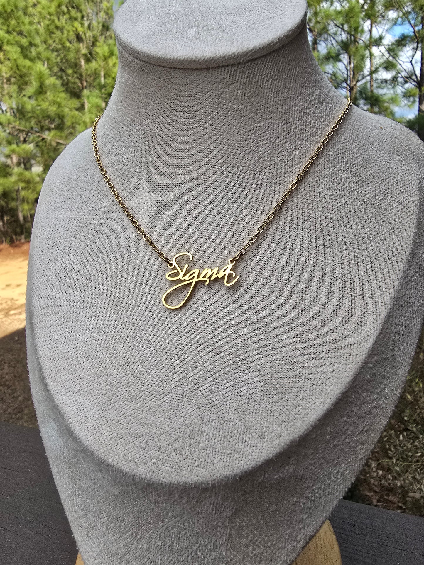Sigma necklace - Sorority necklace - Sigma Jewelry - Sigma gift - HBCU - Divine Nine Sororities