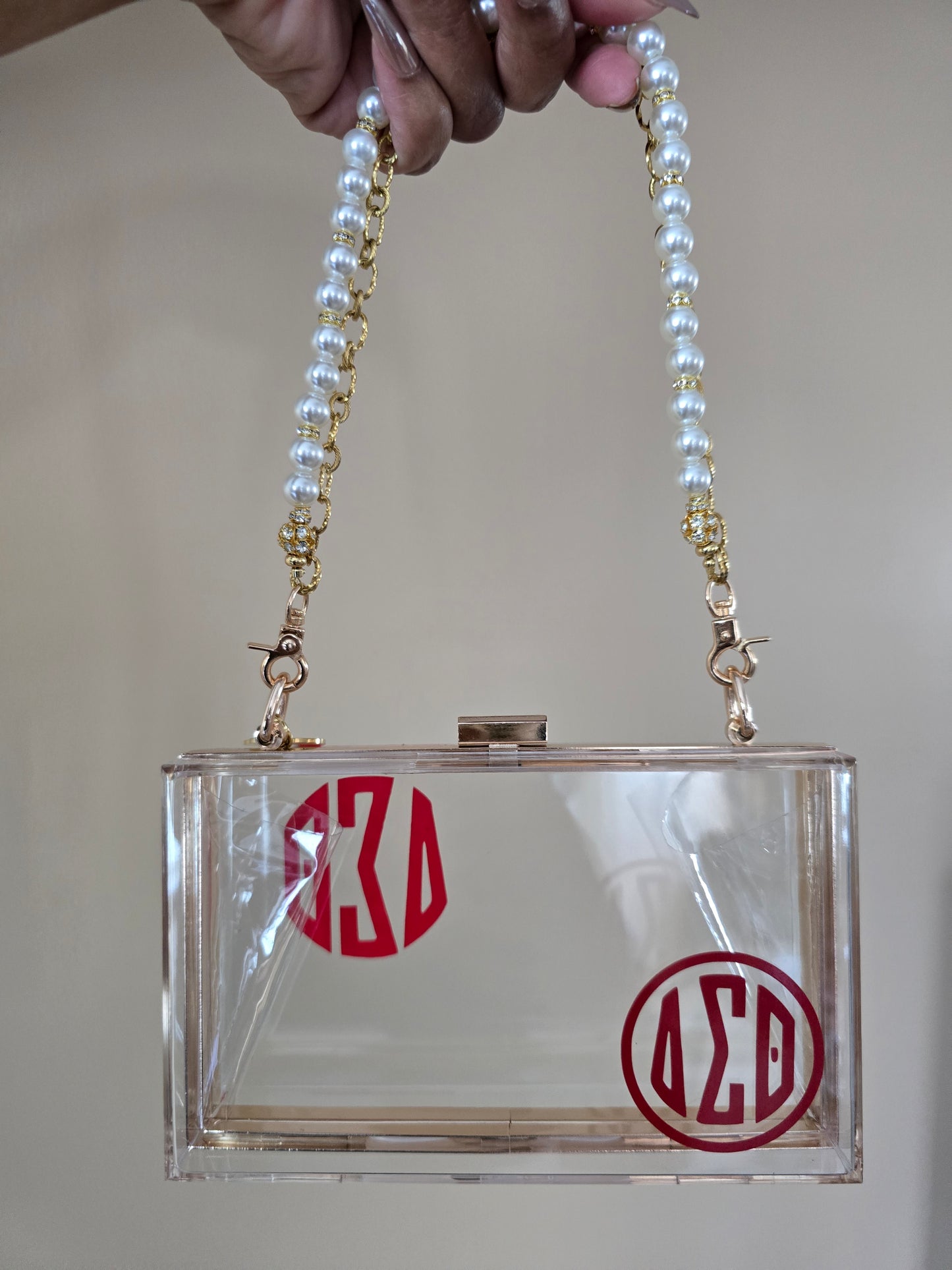 Delta Sigma Theta Sorority Crossbody/Clutch Handbag