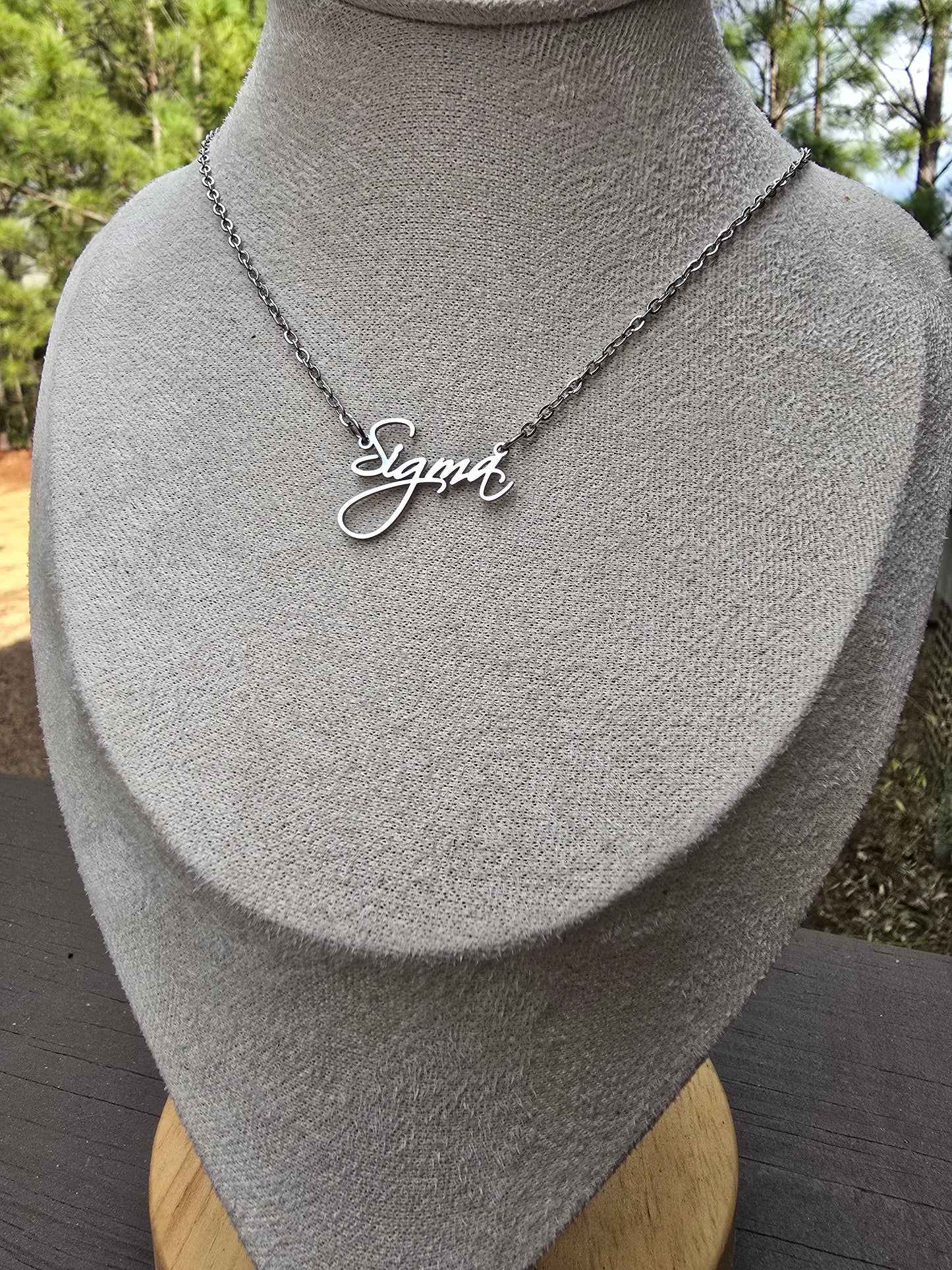 Sigma necklace - Sorority necklace - Sigma Jewelry - Sigma gift - HBCU - Divine Nine Sororities