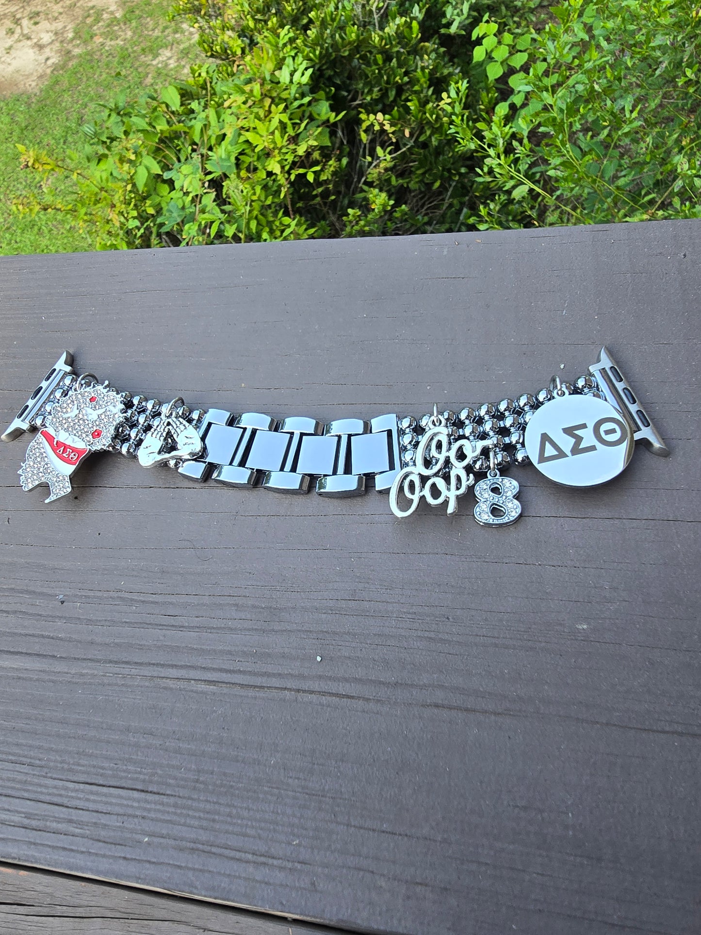 Premium Stainless Steel Delta Watch Band - Delta Sigma Theta Watch Band - Sorority Watch Band - DST Watch Band - Delta Apple Watch Band