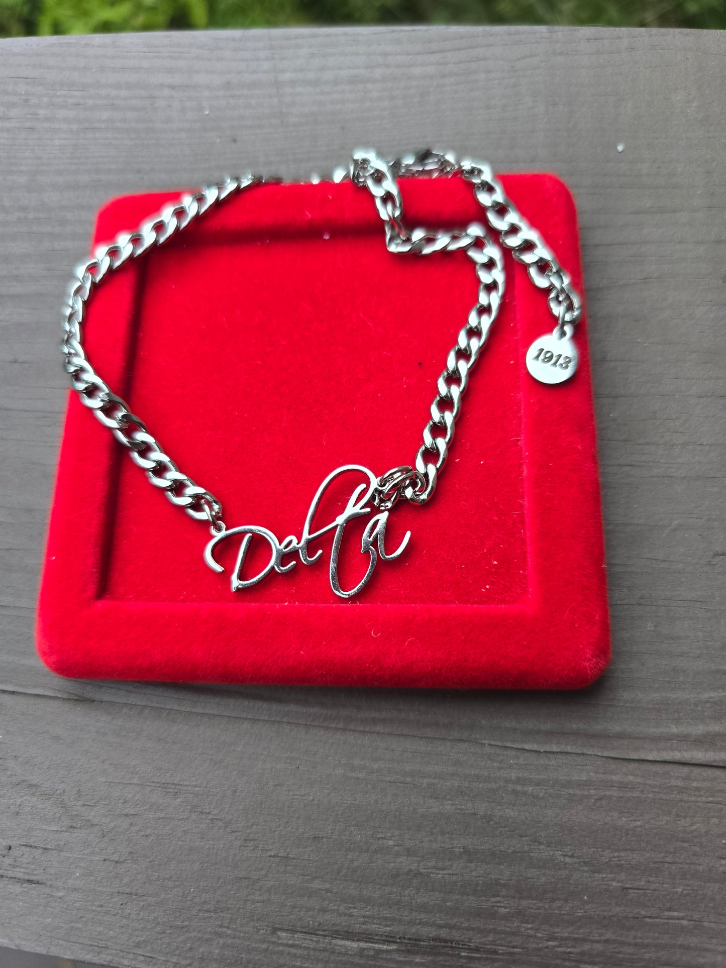 Delta Sigma Theta 1913 7mm Link Sorority Anlet - Delta Anklet - Delta Sigma Theta Anklet Bracelet - Sorority Anklet - Delta 1913 Anklet - Delta