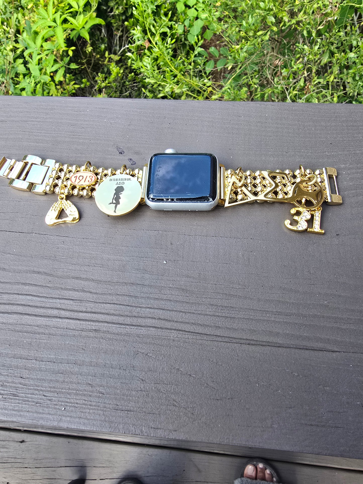 Premium Stainless Steel Delta Watch Band - Delta Sigma Theta Watch Band - Sorority Watch Band - DST Watch Band - Delta Apple Watch Band