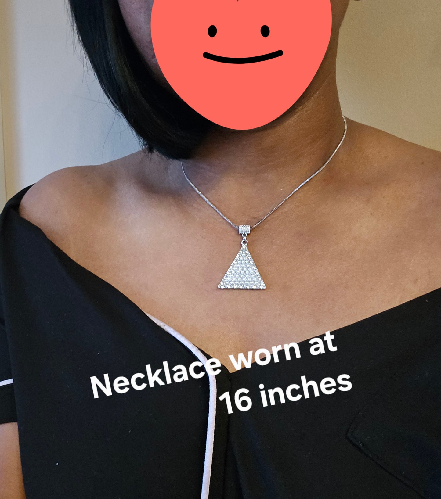Delta Sigma Theta Sorority Pyramid Necklace