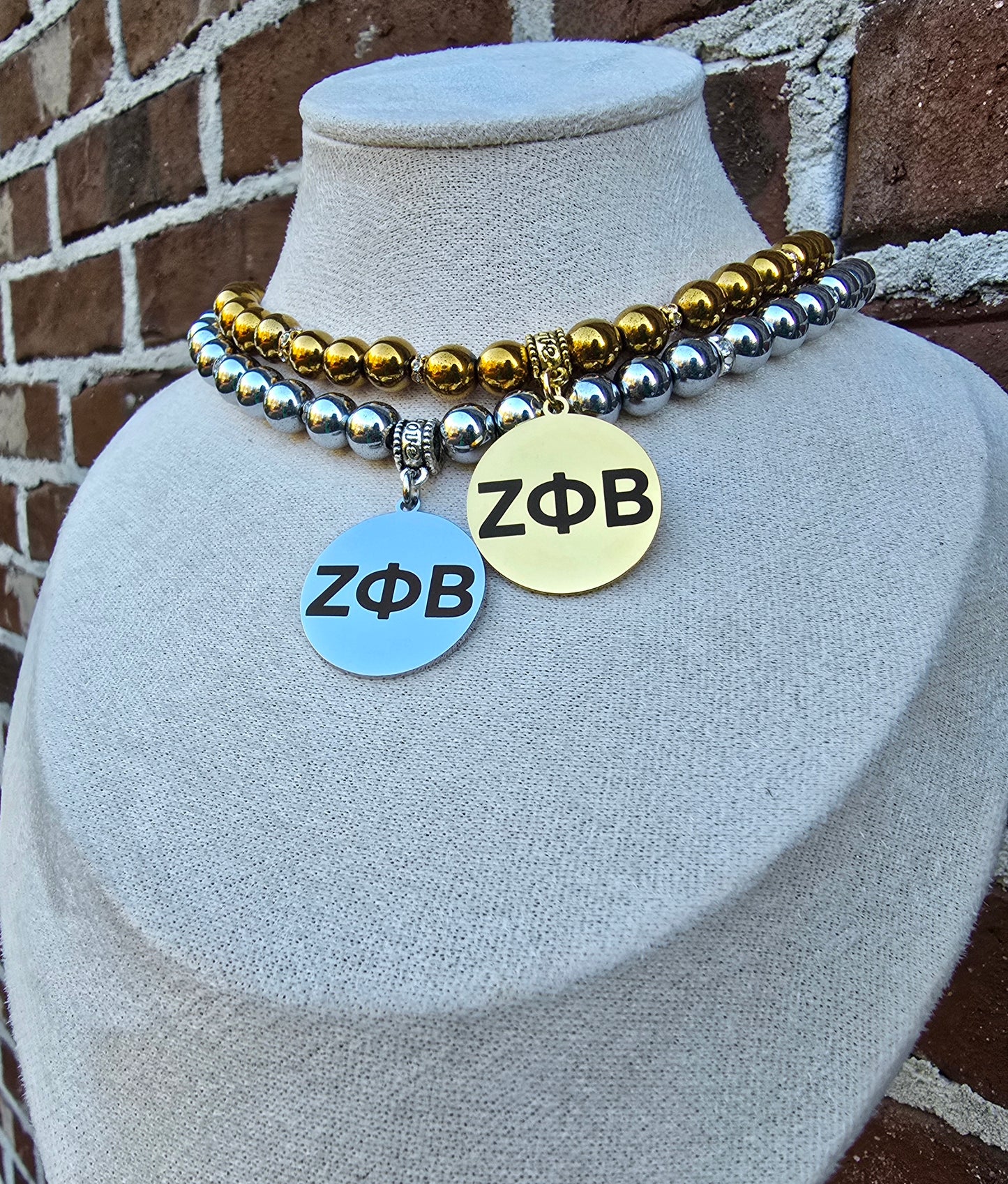 Zeta Phi Beta Beaded Sorority Necklaces - Z Phi B Beaded Sorority Necklace - Zeta Phi Beta Jewelry